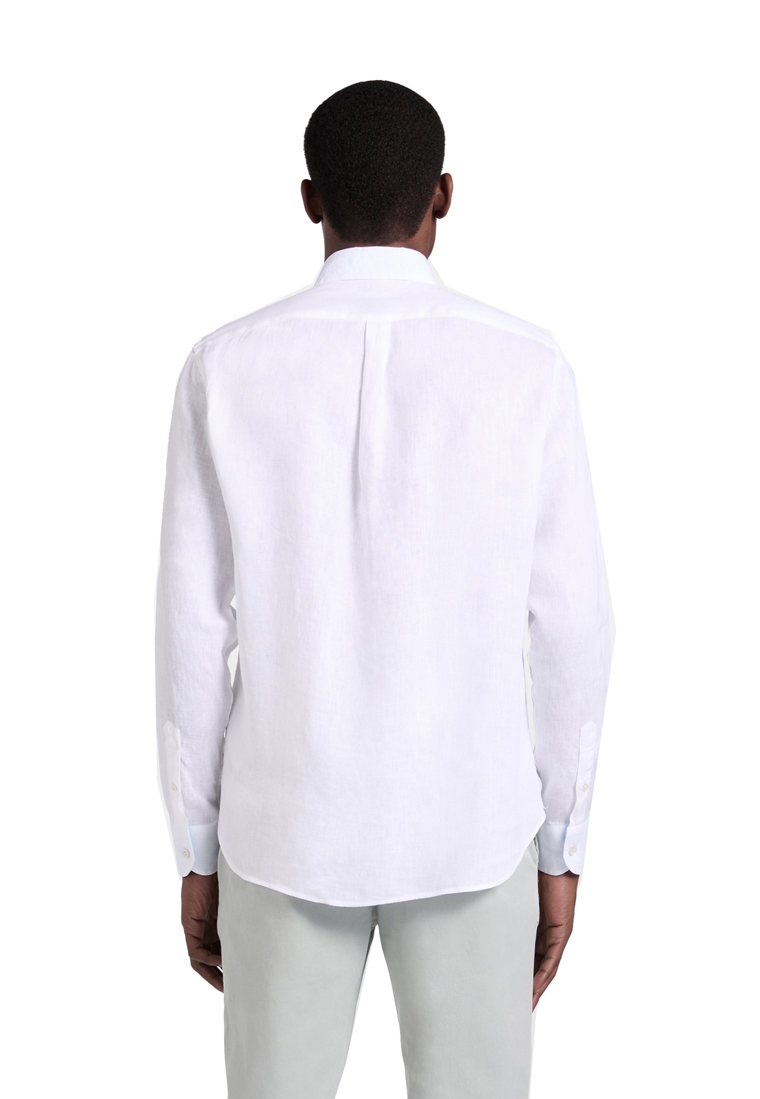 Camicia bianca puro lino regular fit Harmont&Blaine P26 CRQ014010883B 100100 HARMONT&BLAINE 