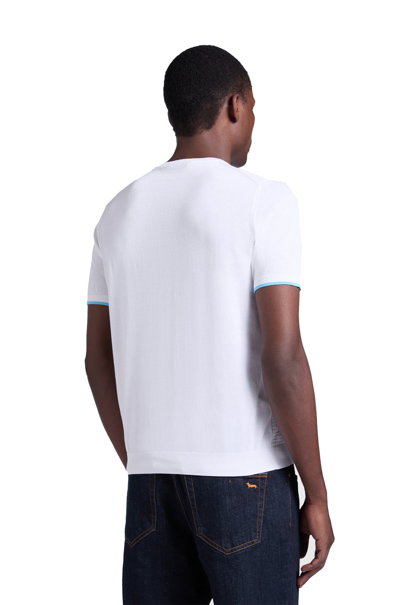 T-shirt in maglia bianca cotone Harmont&Blaine P26 HRQ851031076 100100 HARMONT&BLAINE 