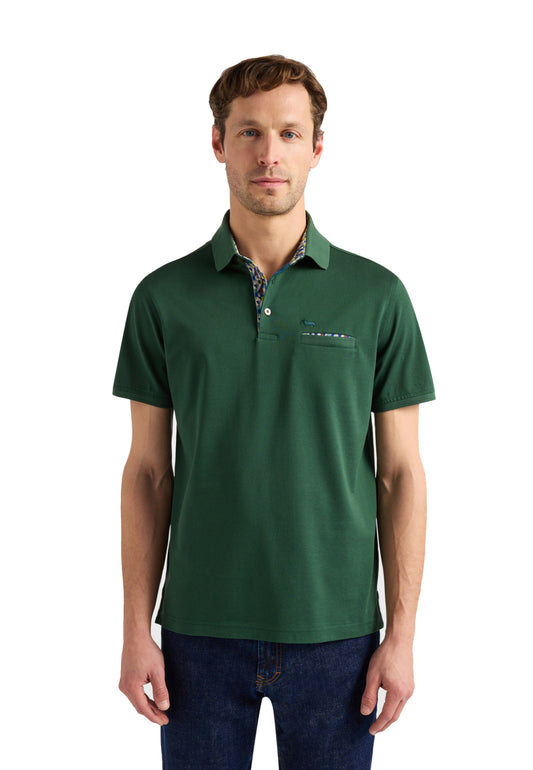 Polo verde cotone con taschino manica corta Harmont&Blaine P26 LRQ372021215 672672 HARMONT&BLAINE 