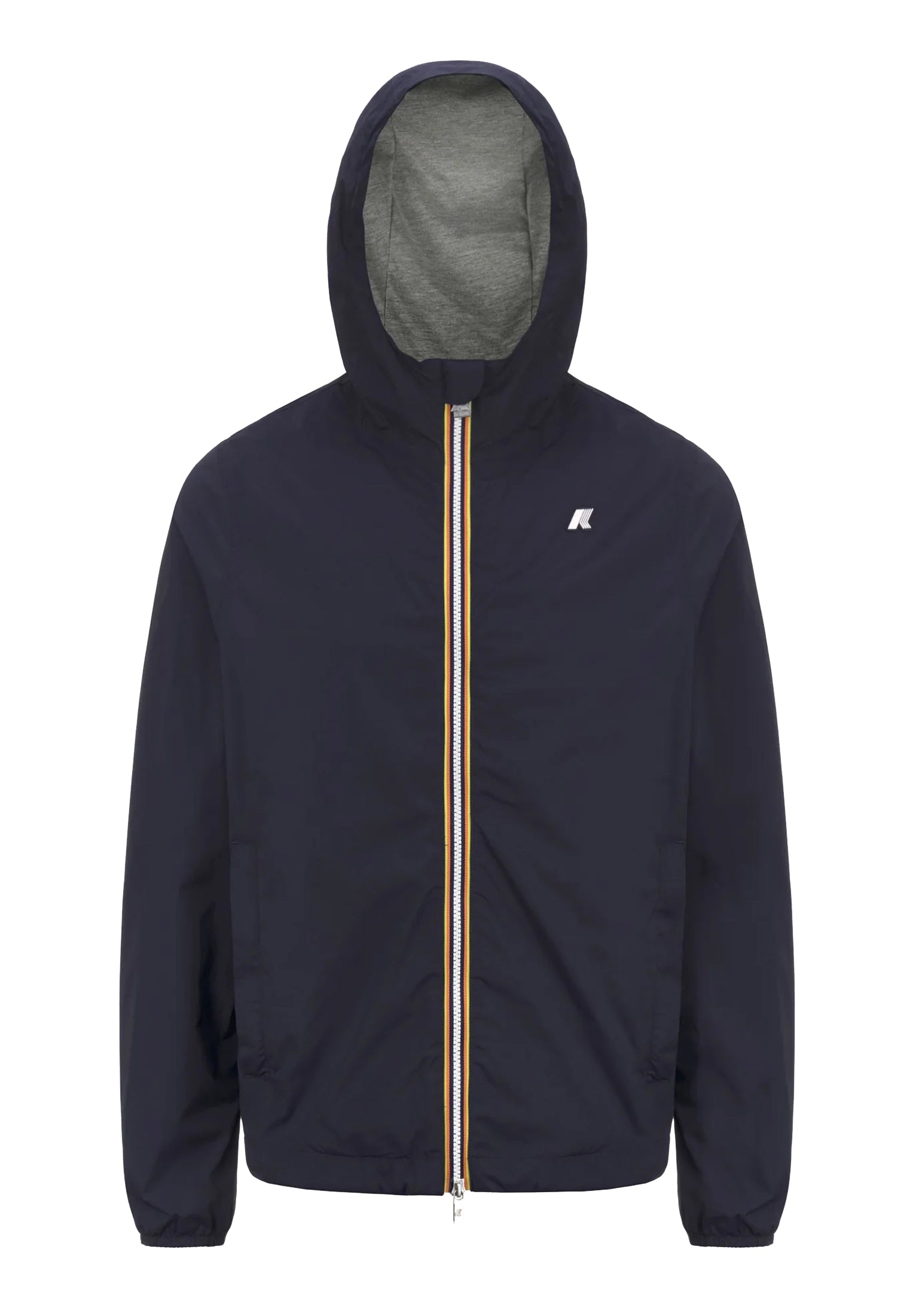 Giacca leggera con cappuccio antivento antipioggia blu K-Way P26 K3123UW K89K89 K-WAY 