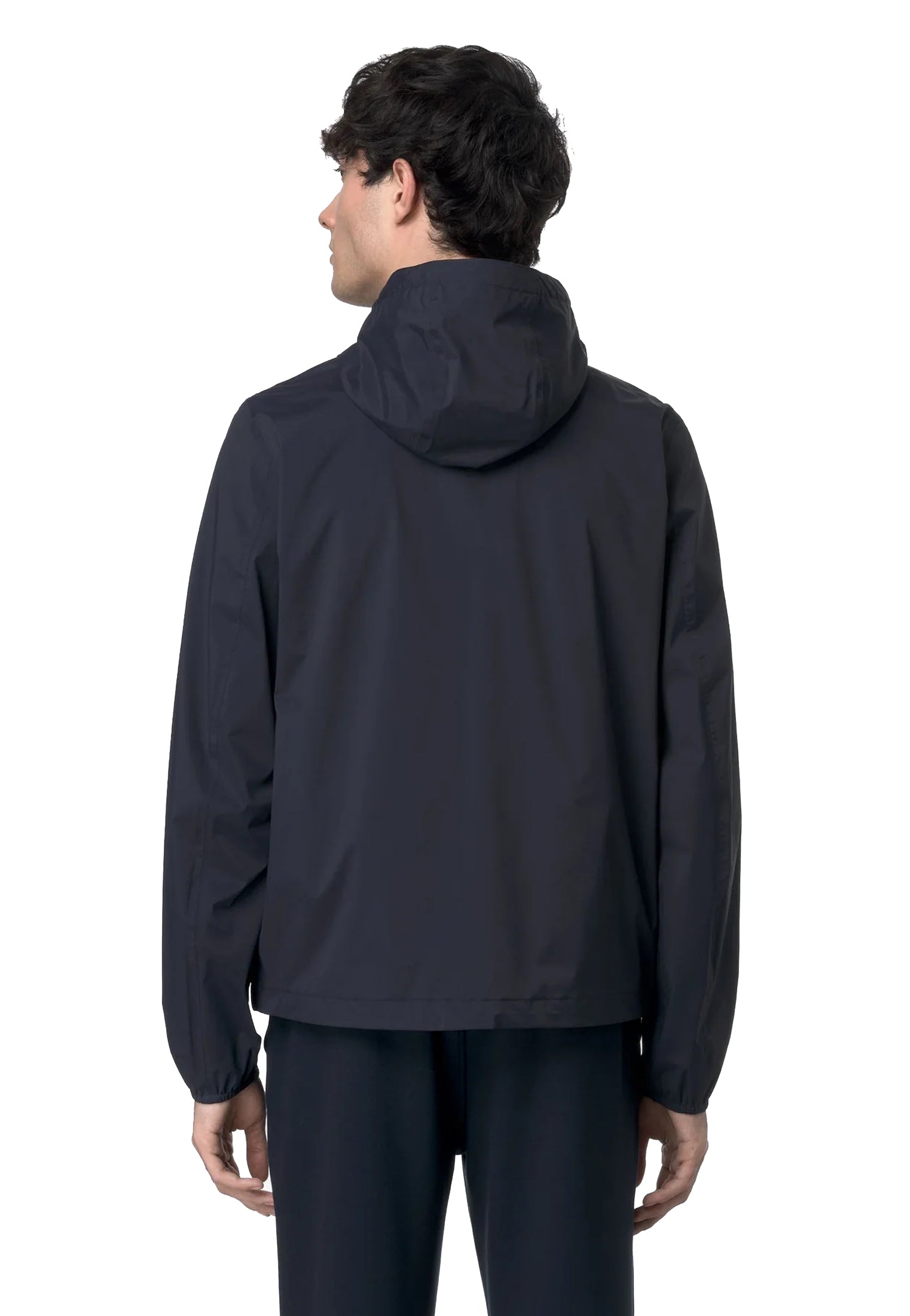 Giacca leggera con cappuccio antivento antipioggia blu K-Way P26 K3123UW K89K89 K-WAY 