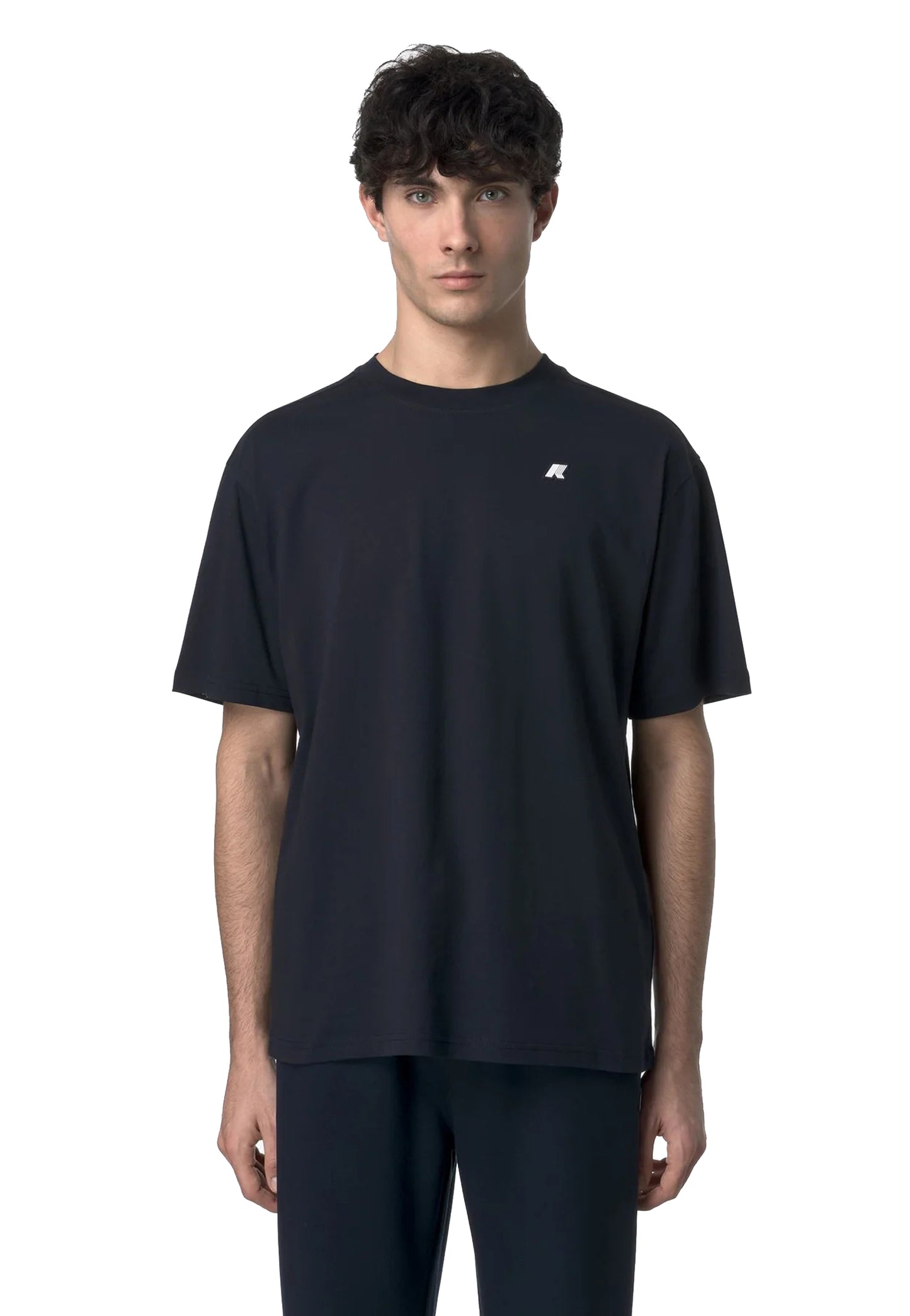 T-shirt girocollo blu cotone Solo Jersey K-Way P26 K3136CW K89K89 K-WAY 