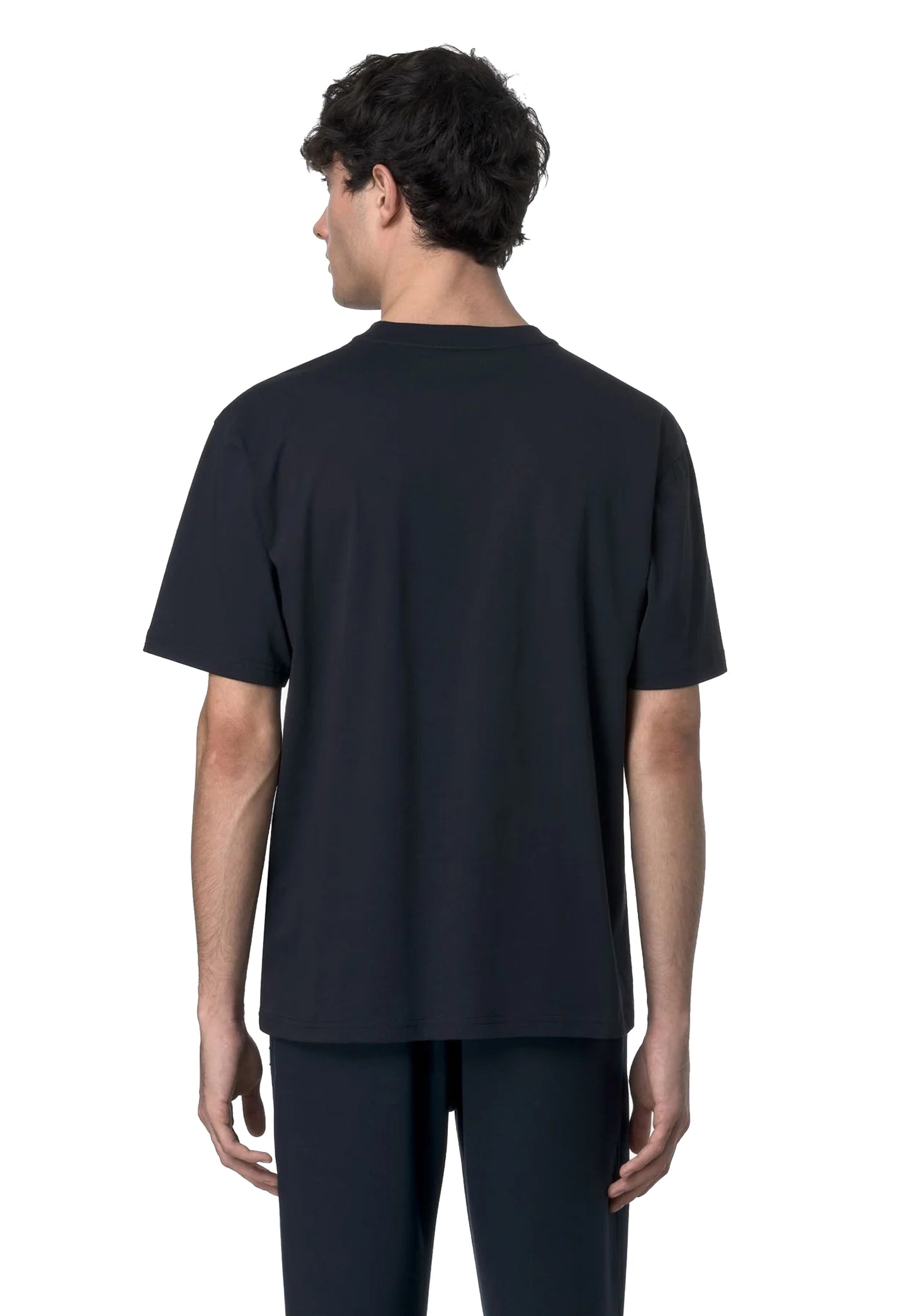 T-shirt girocollo blu cotone Solo Jersey K-Way P26 K3136CW K89K89 K-WAY 