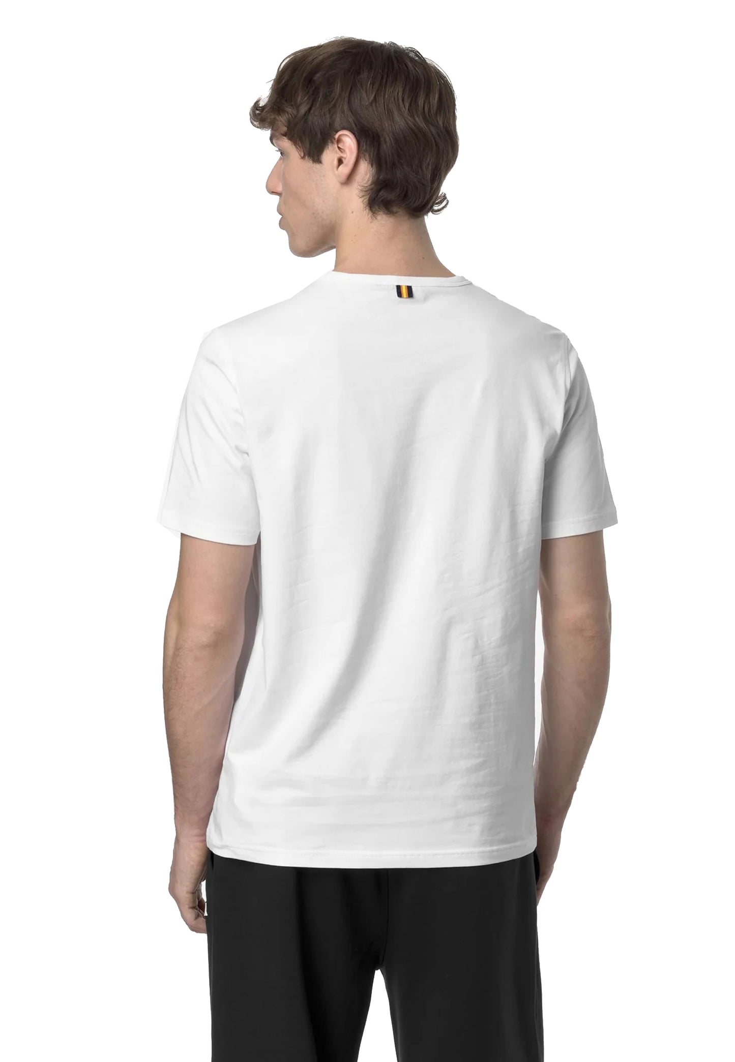 T-shirt girocollo bianca cotone jersey Adame Light K-Way P26 K71349W 001001 K-WAY 
