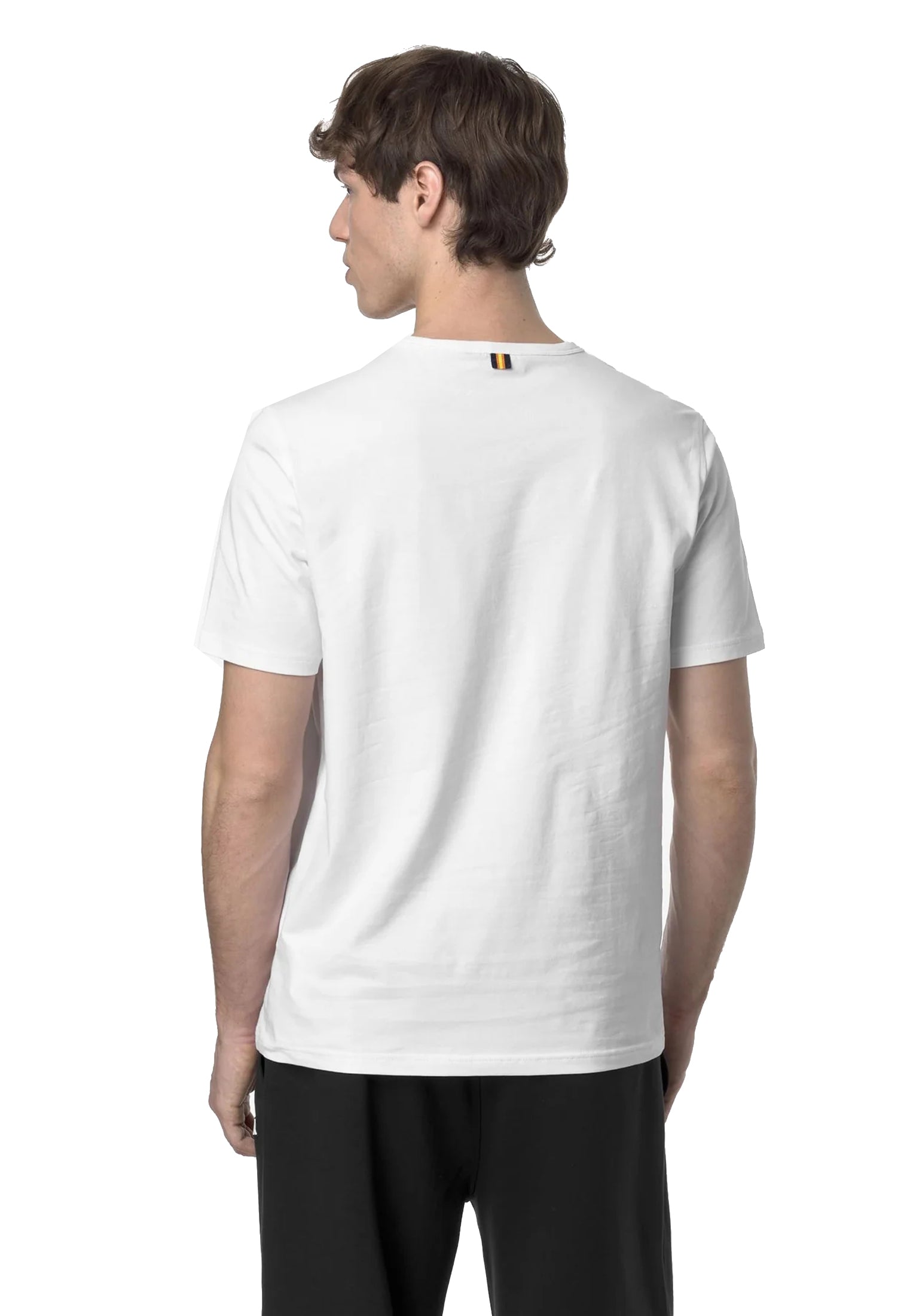 T-shirt girocollo bianca cotone jersey Adame Light K-Way P26 K71349W 001001 K-WAY 