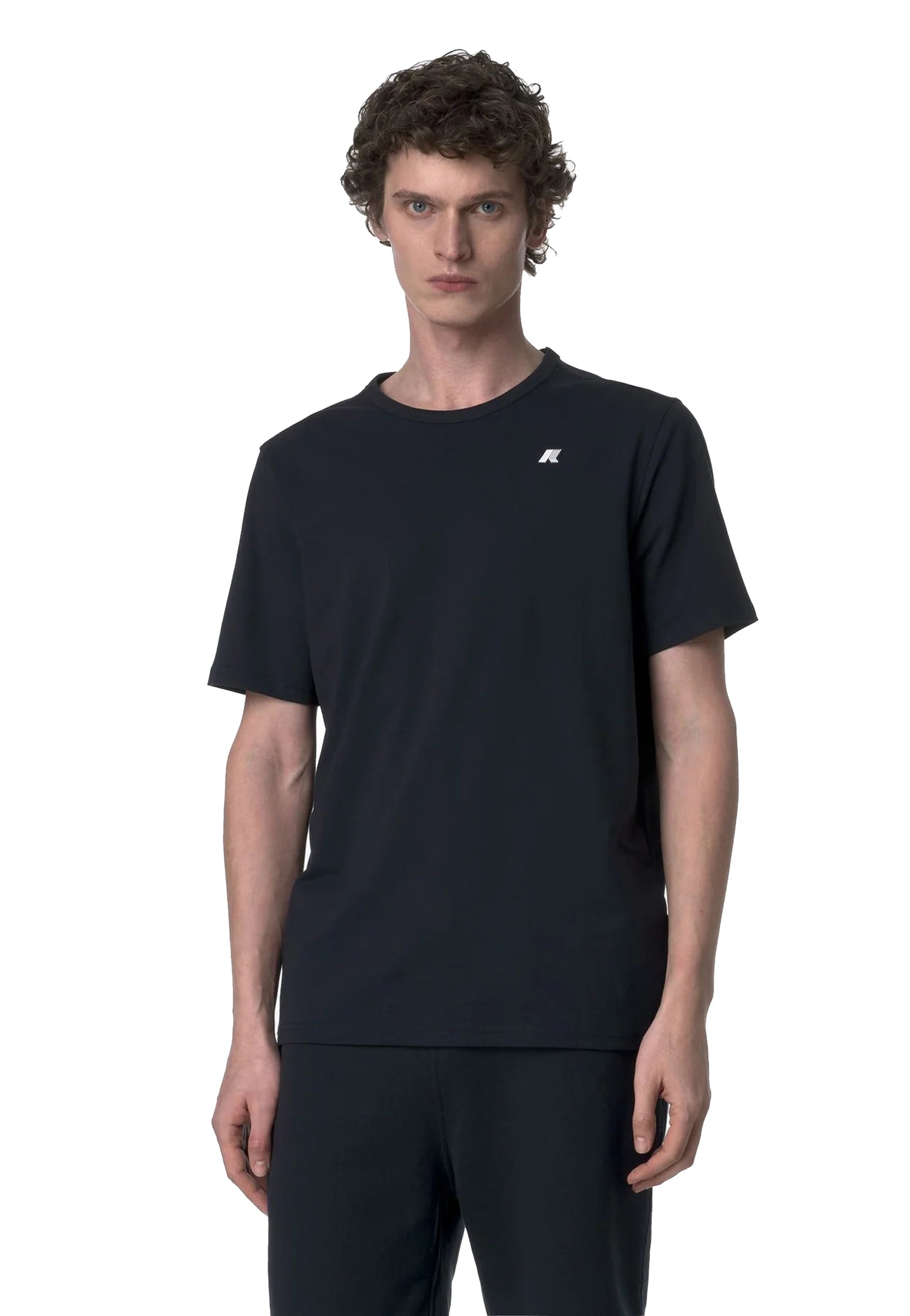 T-shirt girocollo blu cotone jersey Adame Light K-Way P26 K71349W K89K89 K-WAY 