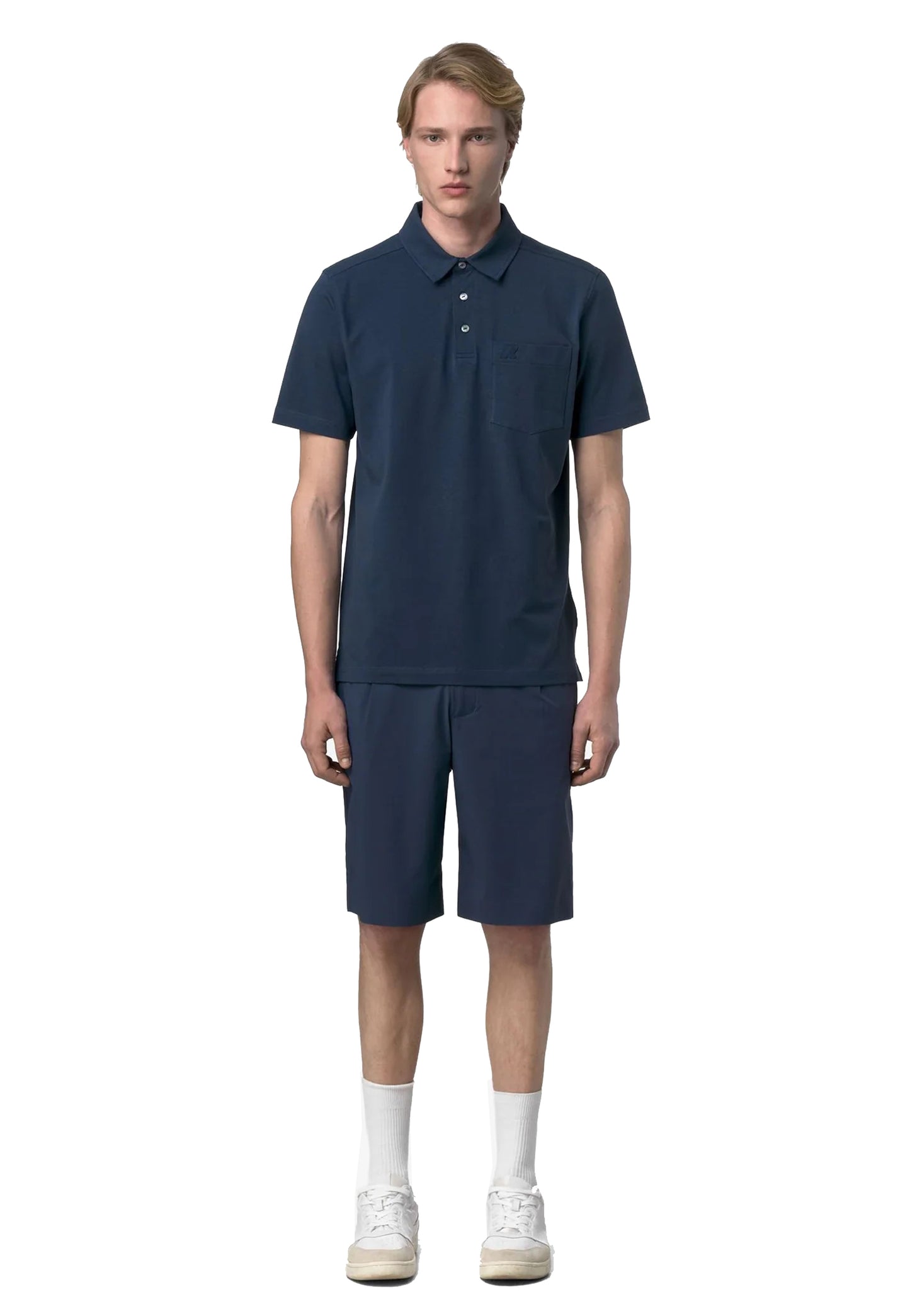 Polo blu cotone jersey Vanoine Light K-Way P26 K7151CW B67B67 K-WAY 