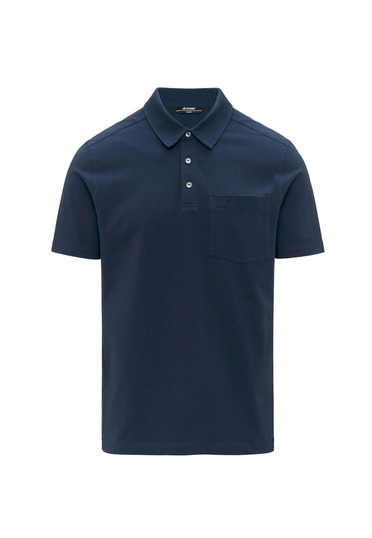 Polo blu cotone jersey Vanoine Light K-Way P26 K7151CW B67B67 K-WAY 