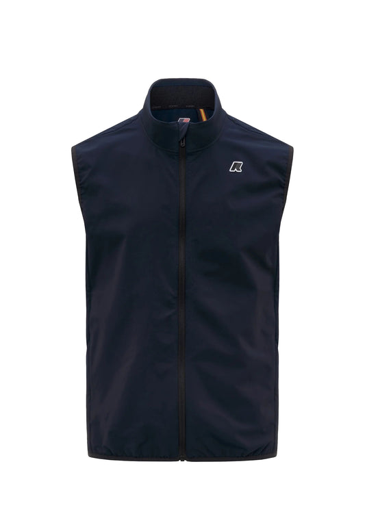 Gilet smanicato unisex blu Fleece Flaner K-Way P26 K8143VW K89K89 K-WAY 