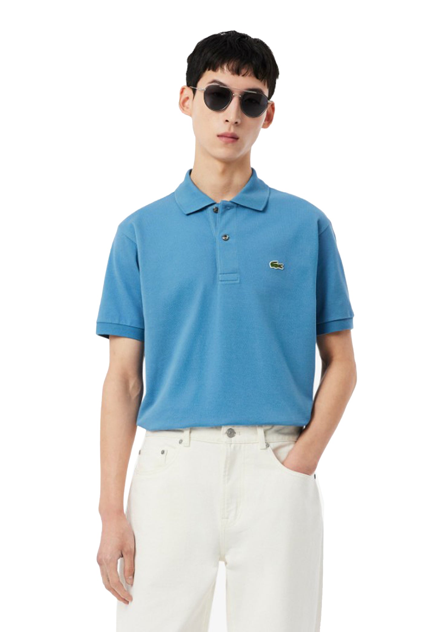 Polo a mezza manica corta turchese classica cotone Lacoste P26 1212 JBKJBK LACOSTE 
