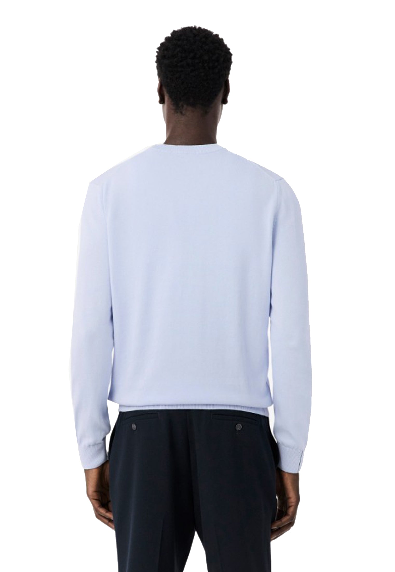 Maglia pullover girocollo azzurro cotone Lacoste P26 AH1985 J2GJ2G LACOSTE 