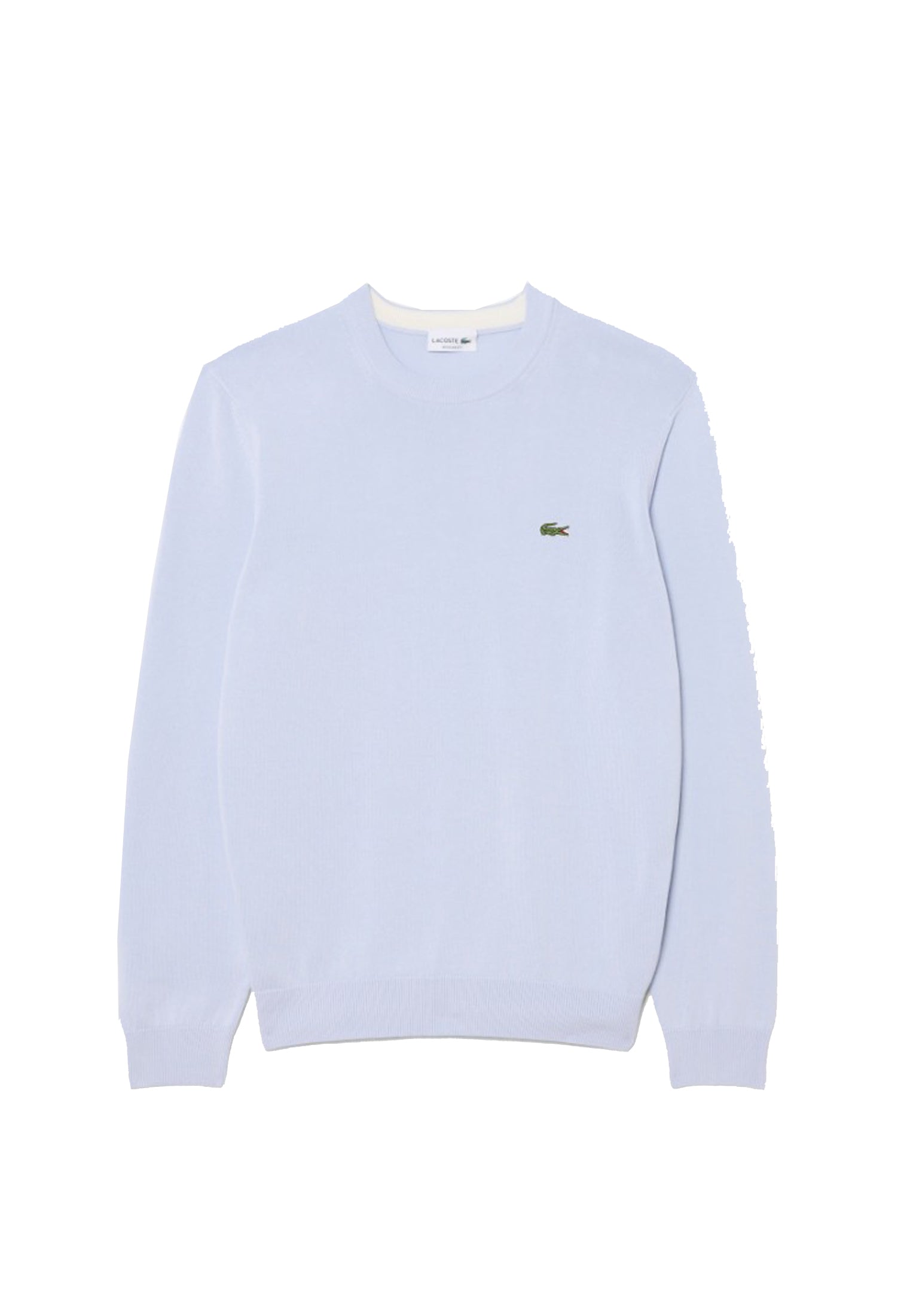 Maglia pullover girocollo azzurro cotone Lacoste P26 AH1985 J2GJ2G LACOSTE 