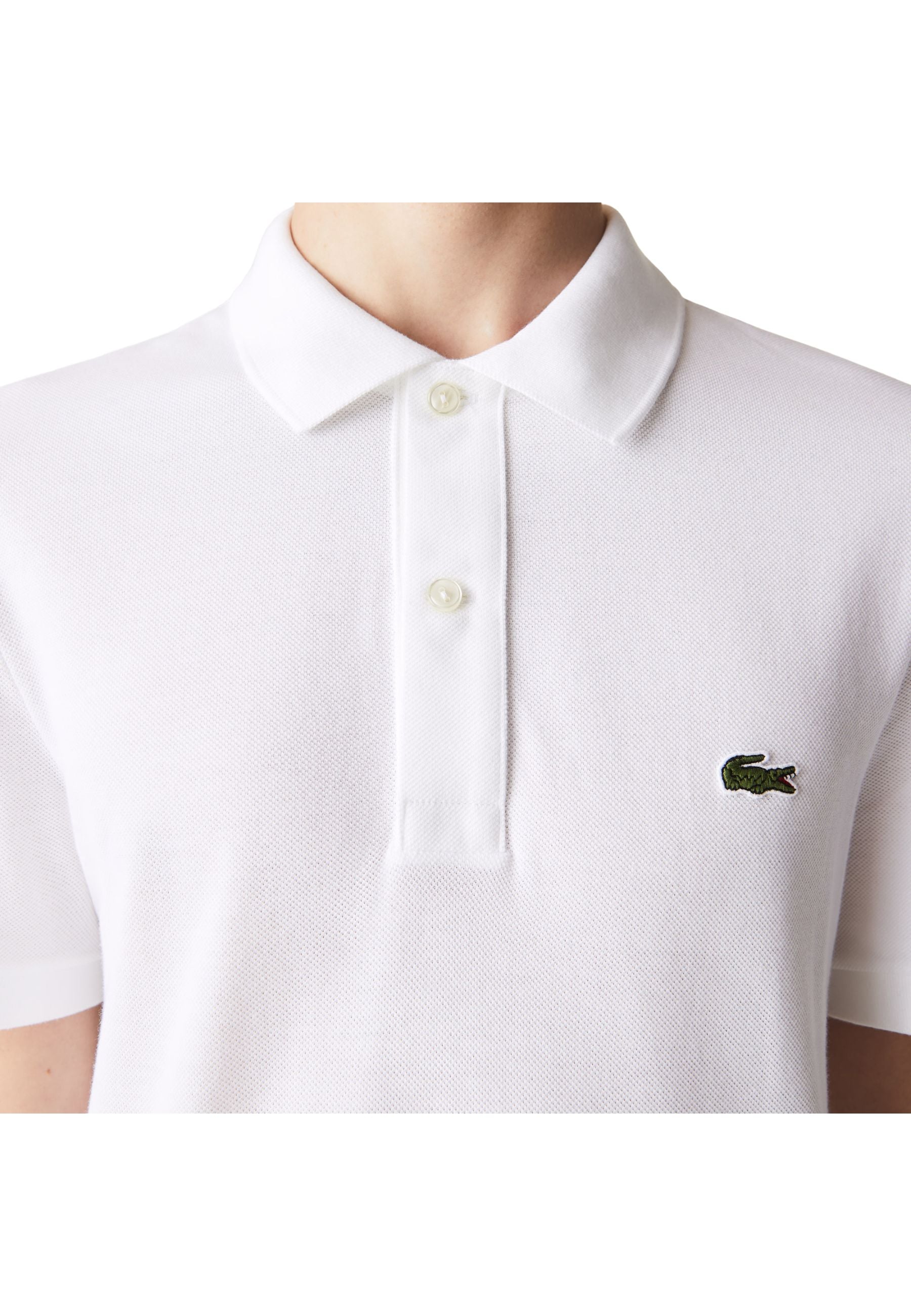 Polo mezze maniche bianca slim fit Lacoste P26 PH4012 001001 LACOSTE 