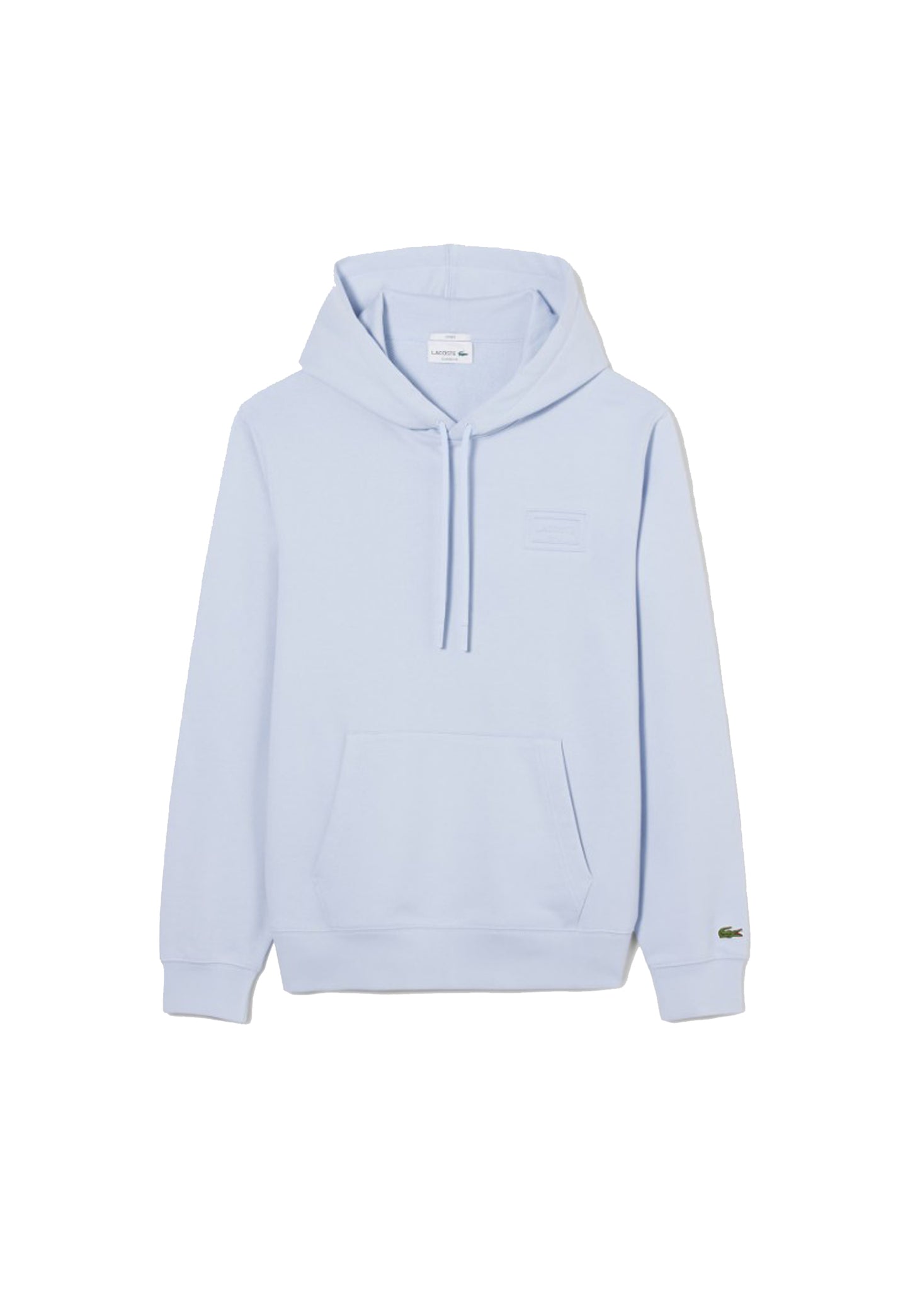 Felpa con cappuccio azzurra cotone Lacoste P26 SH0785 J2GJ2G LACOSTE 