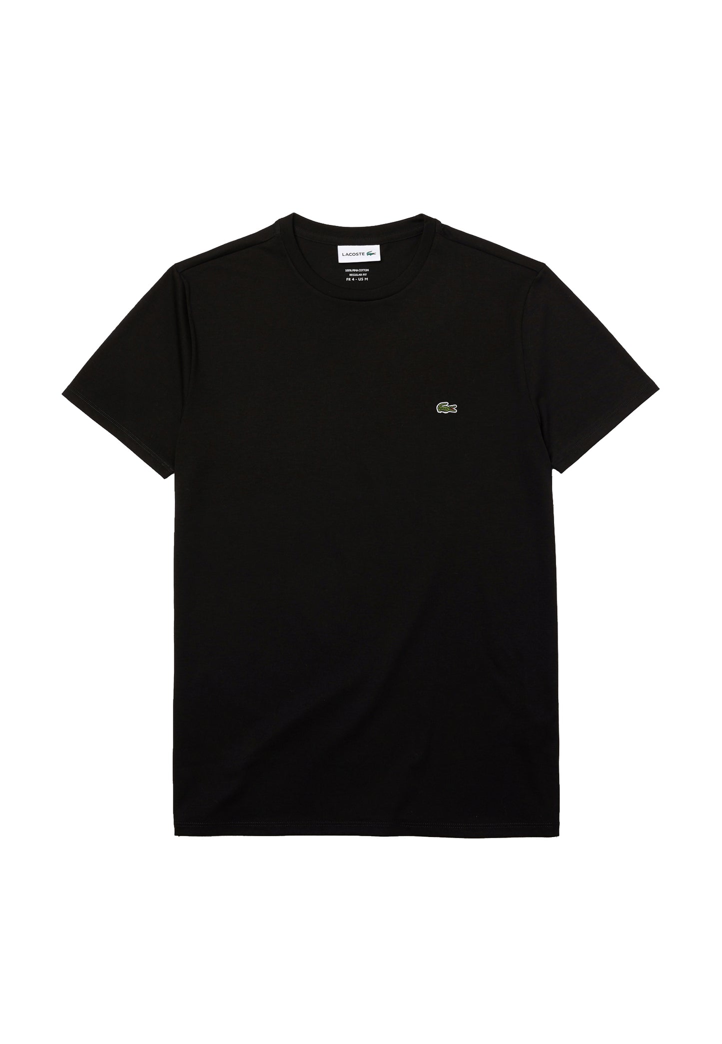 T-shirt girocollo nera cotone classica Pima Lacoste P26 TH6709 031031 LACOSTE 