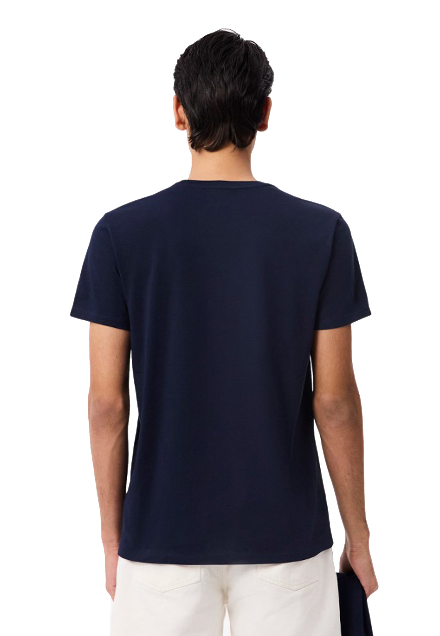 T-shirt girocollo blu navy cotone classica Pima Lacoste P26 TH6709 166166 LACOSTE 