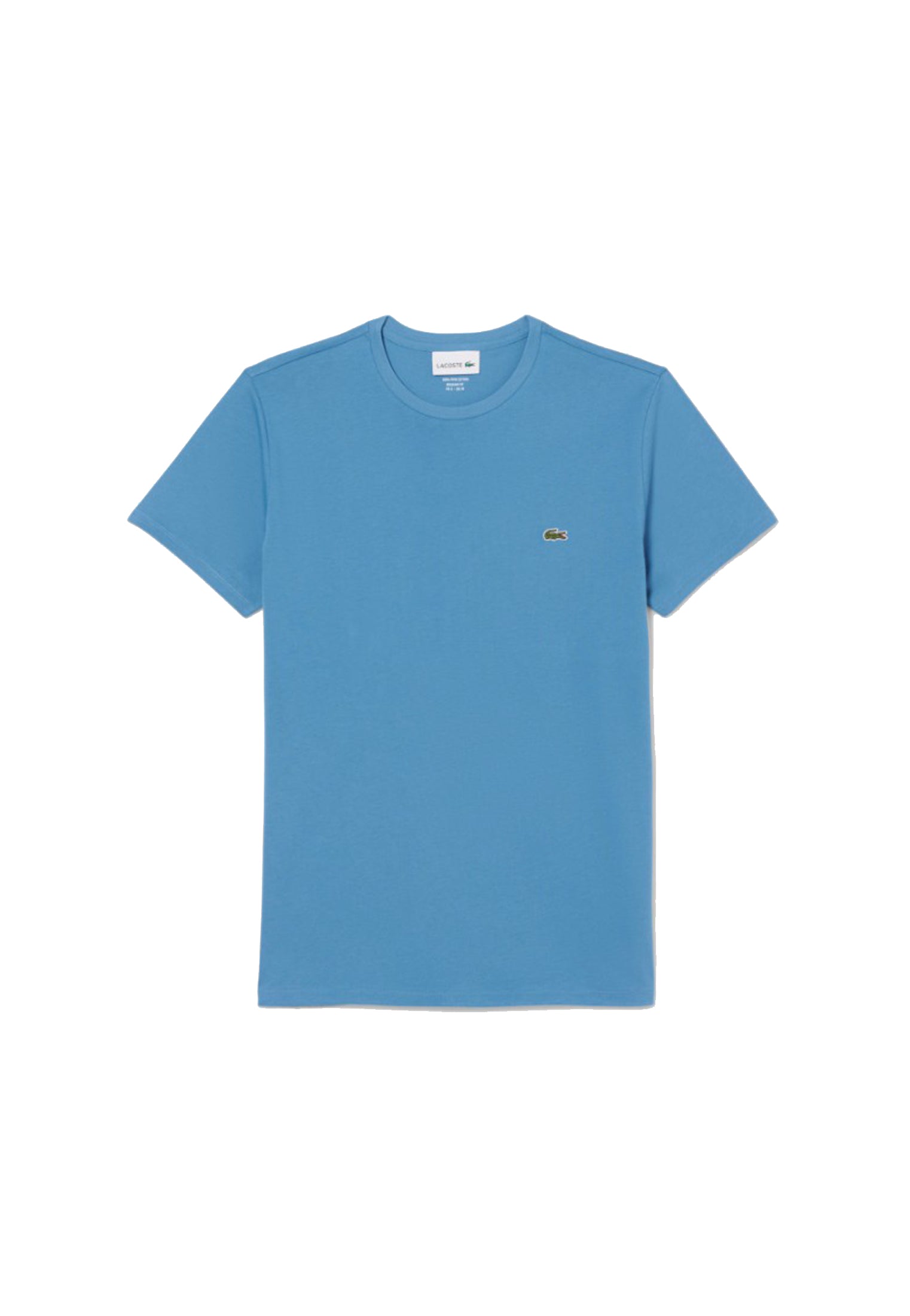 T-shirt girocollo azzurra cotone classica Pima Lacoste P26 TH6709 JBKJBK LACOSTE 