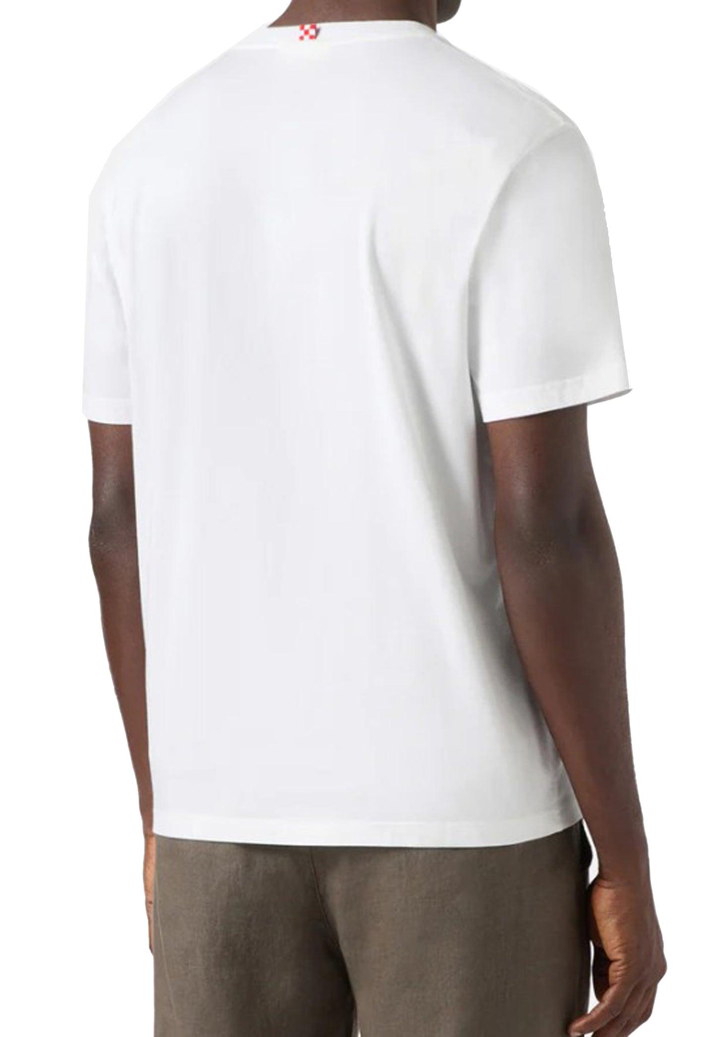 T-shirt bianca girocollo cotone Austin Time MC2 Saint Barth P26 AUS0001 04354L04354L MC2 
