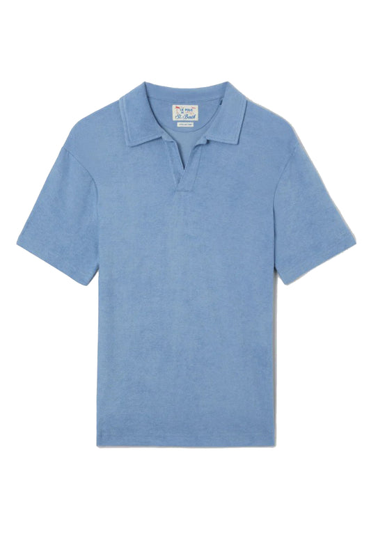 Polo manica corta blu cotone spugna Jeremy MC2 Saint Barth P26 JER0001 00153L00153L MC2 