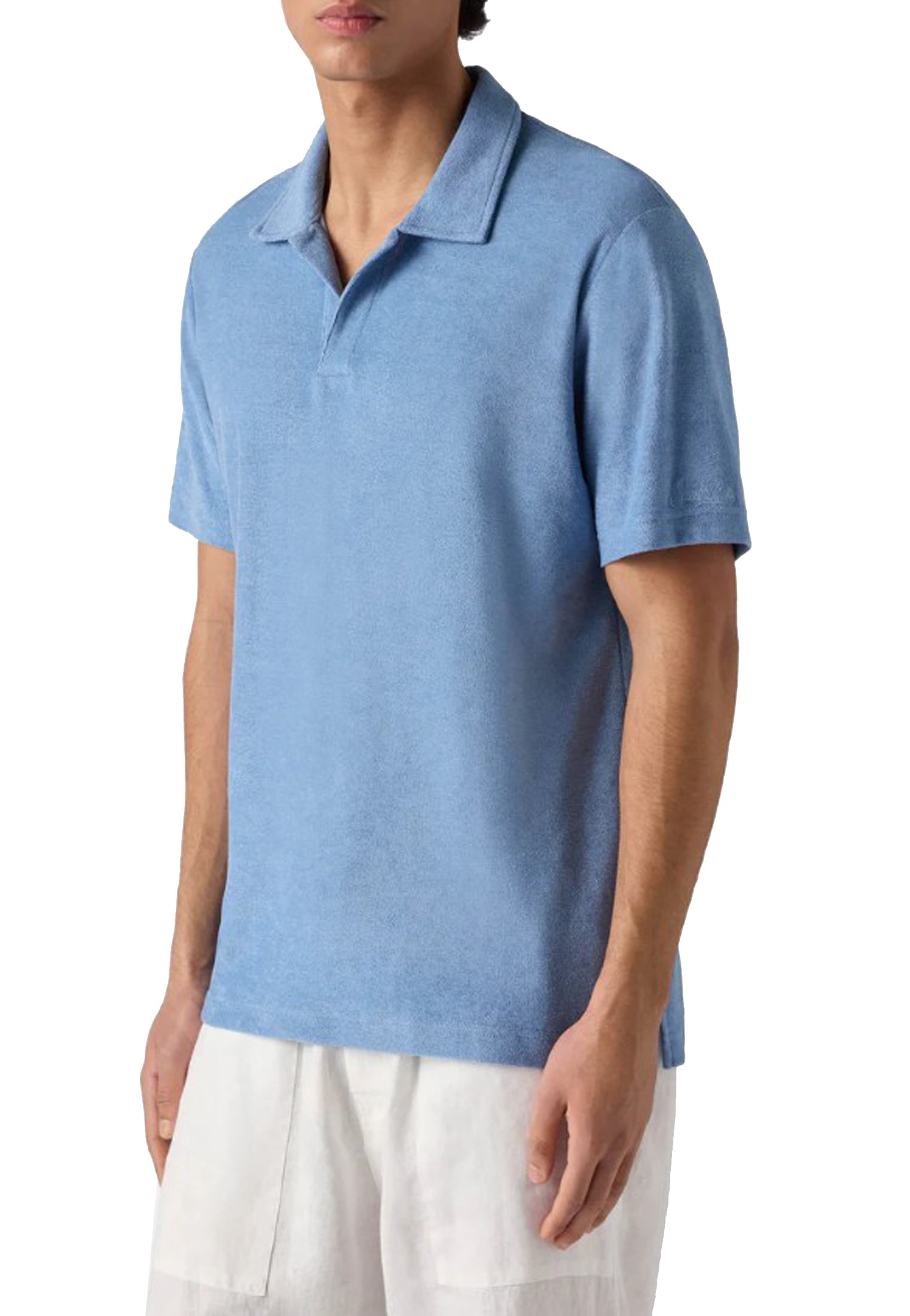 Polo manica corta blu cotone spugna Jeremy MC2 Saint Barth P26 JER0001 00153L00153L MC2 