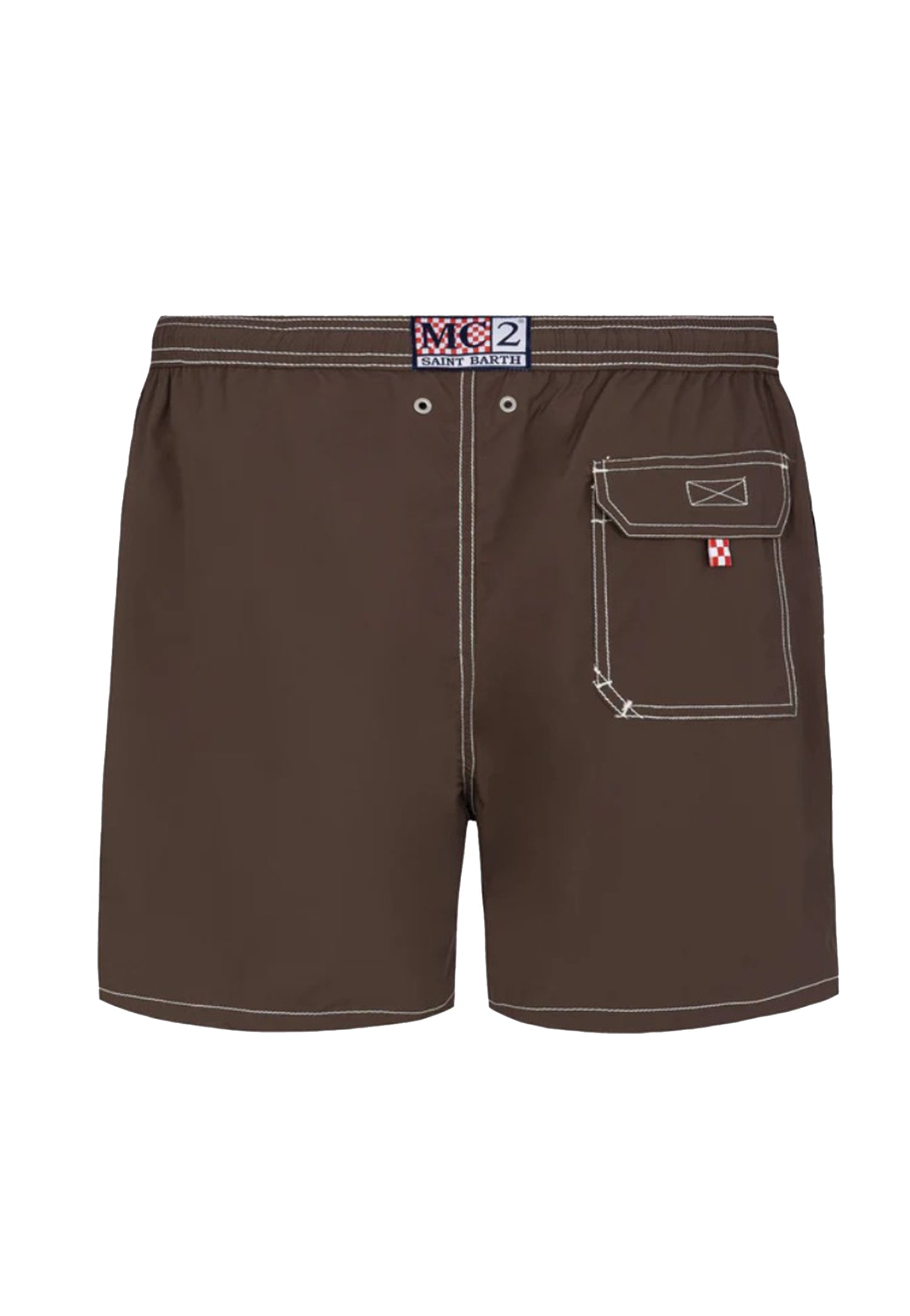 Costume pantaloncino da bagno marrone Patmos MC2 Saint Barth P26 PATM001 00085L00085L MC2 