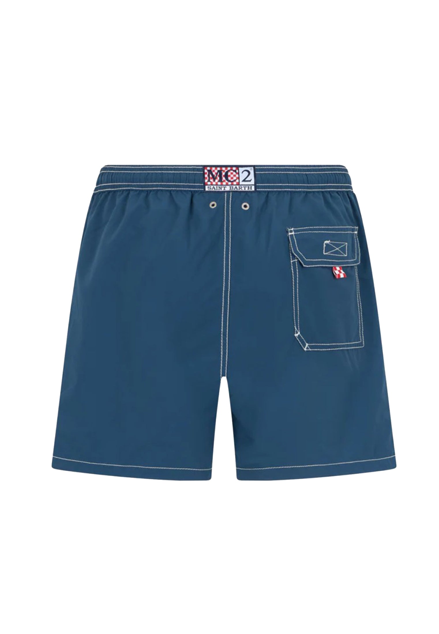 Costume pantaloncino blu classico Patmos MC2 Saint Barth P26 PATM001 00248L00248L MC2 