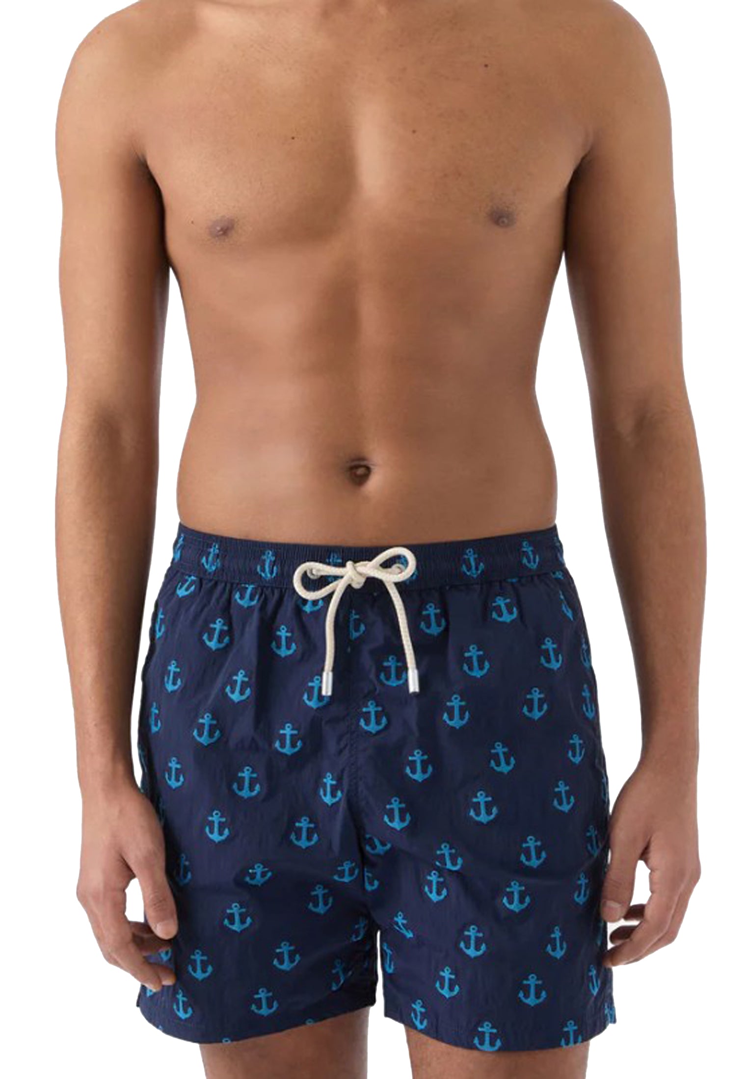 Costume da mare blu ancore Patmos The Riviera MC2 Saint Barth P26 PATM004 00392L00392L MC2 