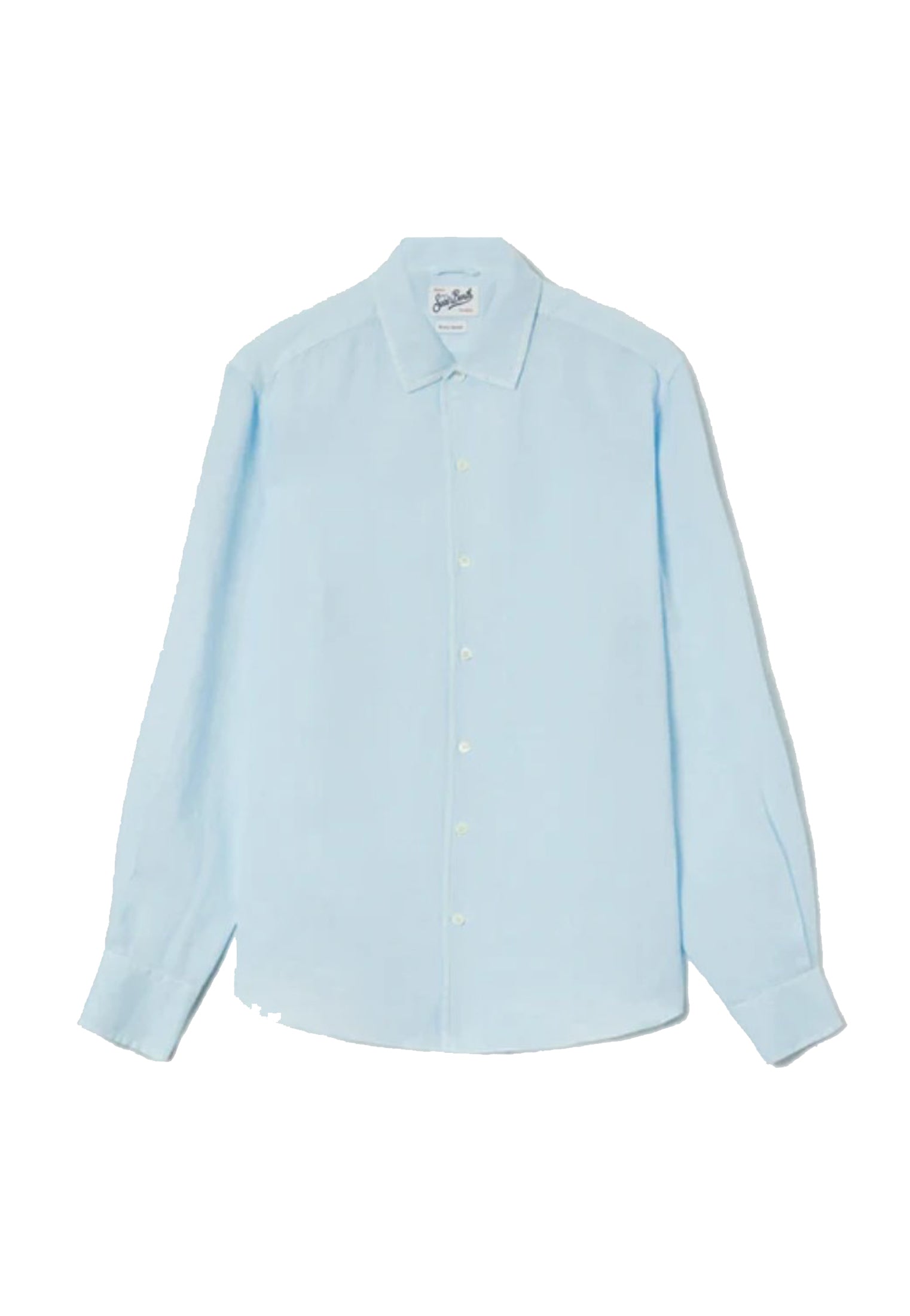 Camicia azzurra lino Raphael MC2 Saint Barth P26 RPH0001 00610L00610L MC2 