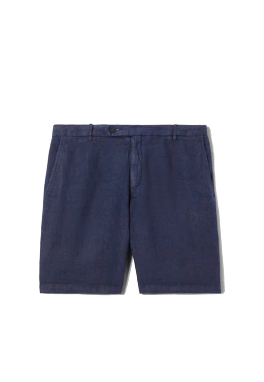 Pantaloni corti bermuda blu lino Sebastian MC2 Saint Barth P26 SEB0001 00119L00119L MC2 