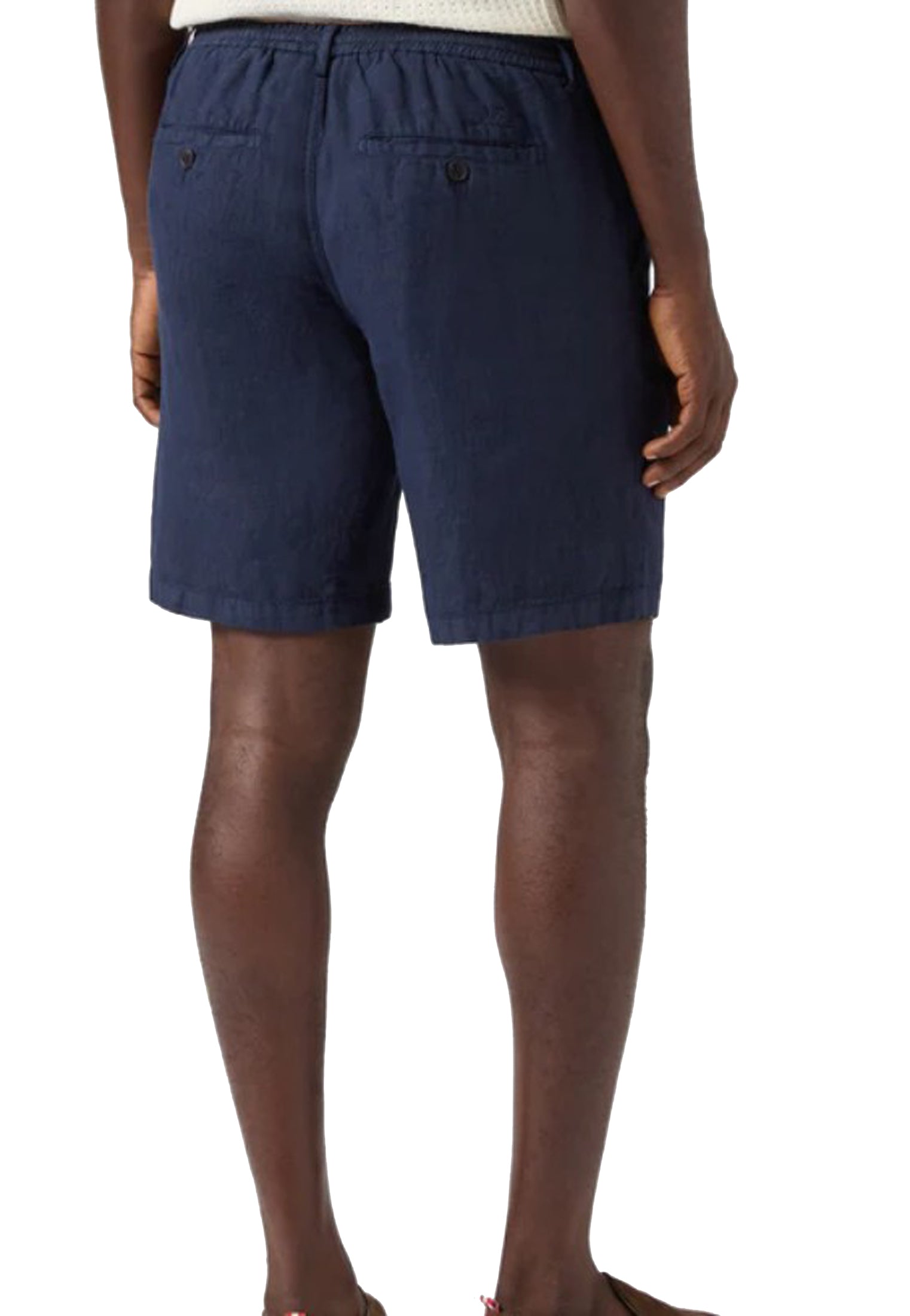 Pantaloni corti bermuda blu lino Sebastian MC2 Saint Barth P26 SEB0001 00119L00119L MC2 