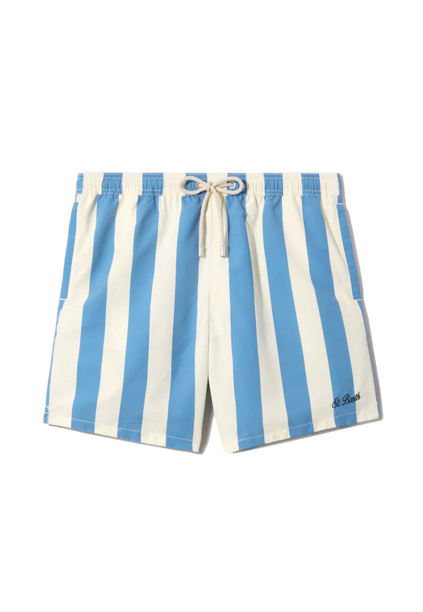 Costume da bagno mare a righe bianche azzurre Syros MC2 Saint Barth P26 SYR0001 01210L01210L MC2 