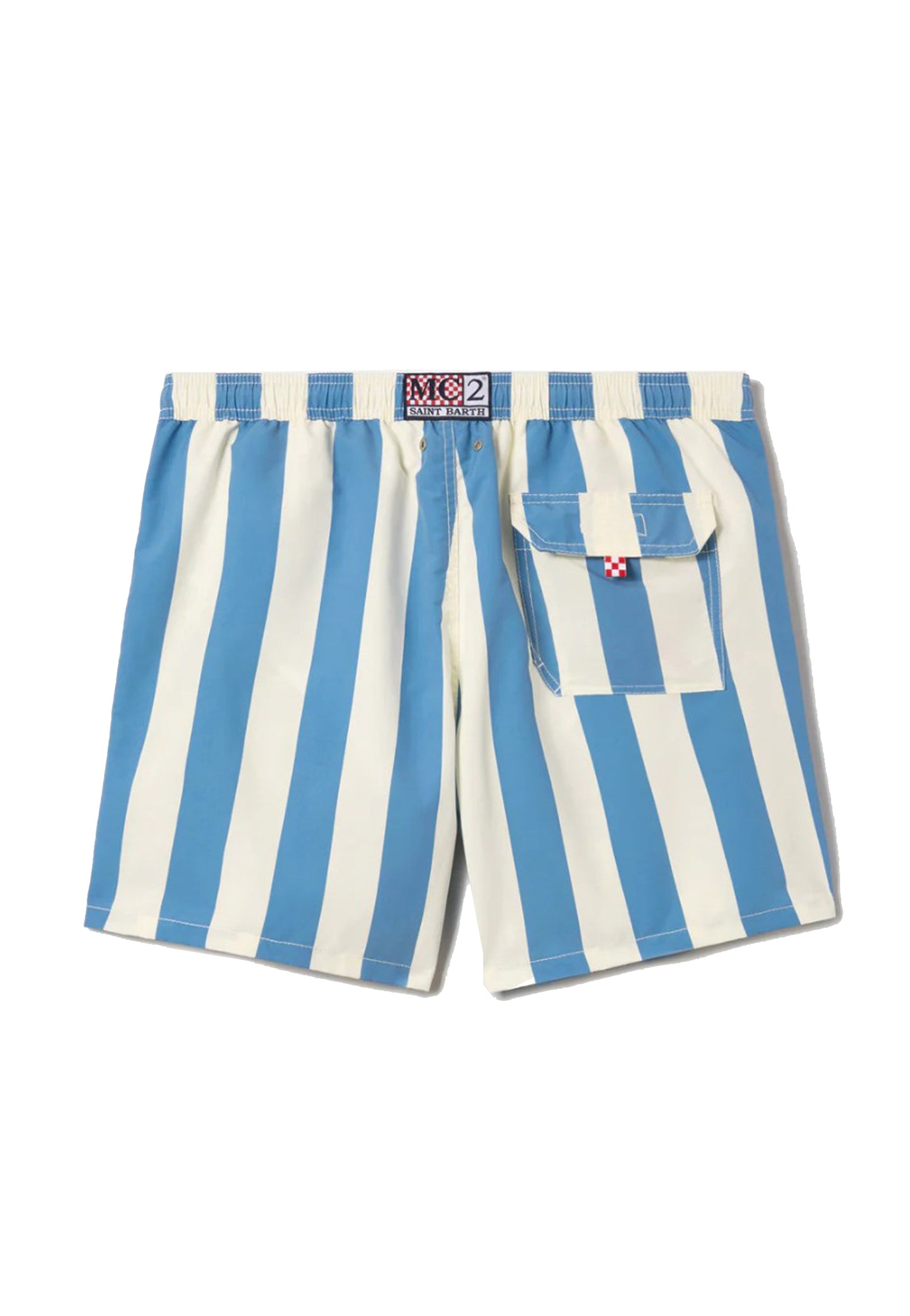 Costume da bagno mare a righe bianche azzurre Syros MC2 Saint Barth P26 SYR0001 01210L01210L MC2 