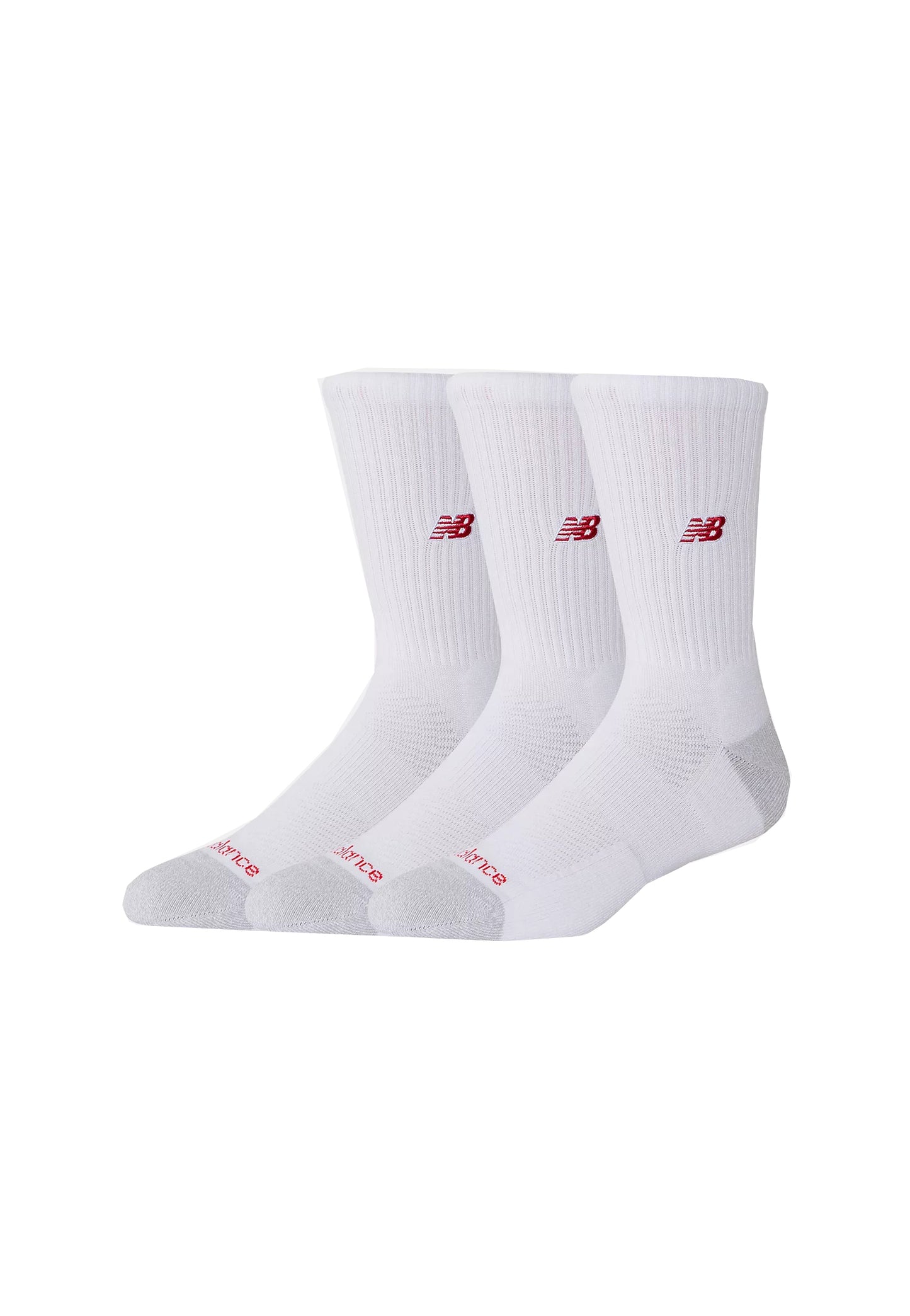 Calzini bianchi a coste traspiranti Active Premiun Pack 3 New Balance P26 AC98743WT WHITE NEW BALANCE 