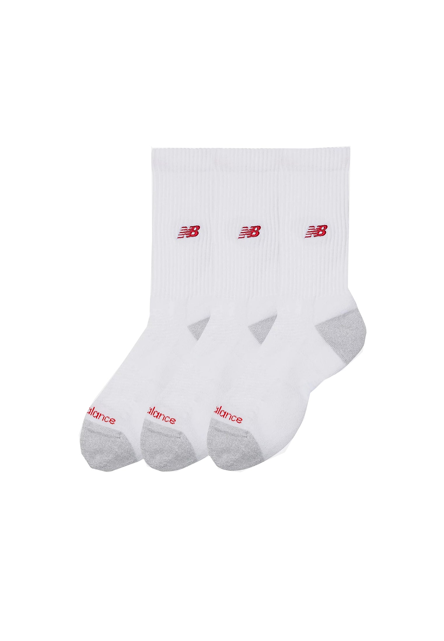 Calzini bianchi a coste traspiranti Active Premiun Pack 3 New Balance P26 AC98743WT WHITE NEW BALANCE 