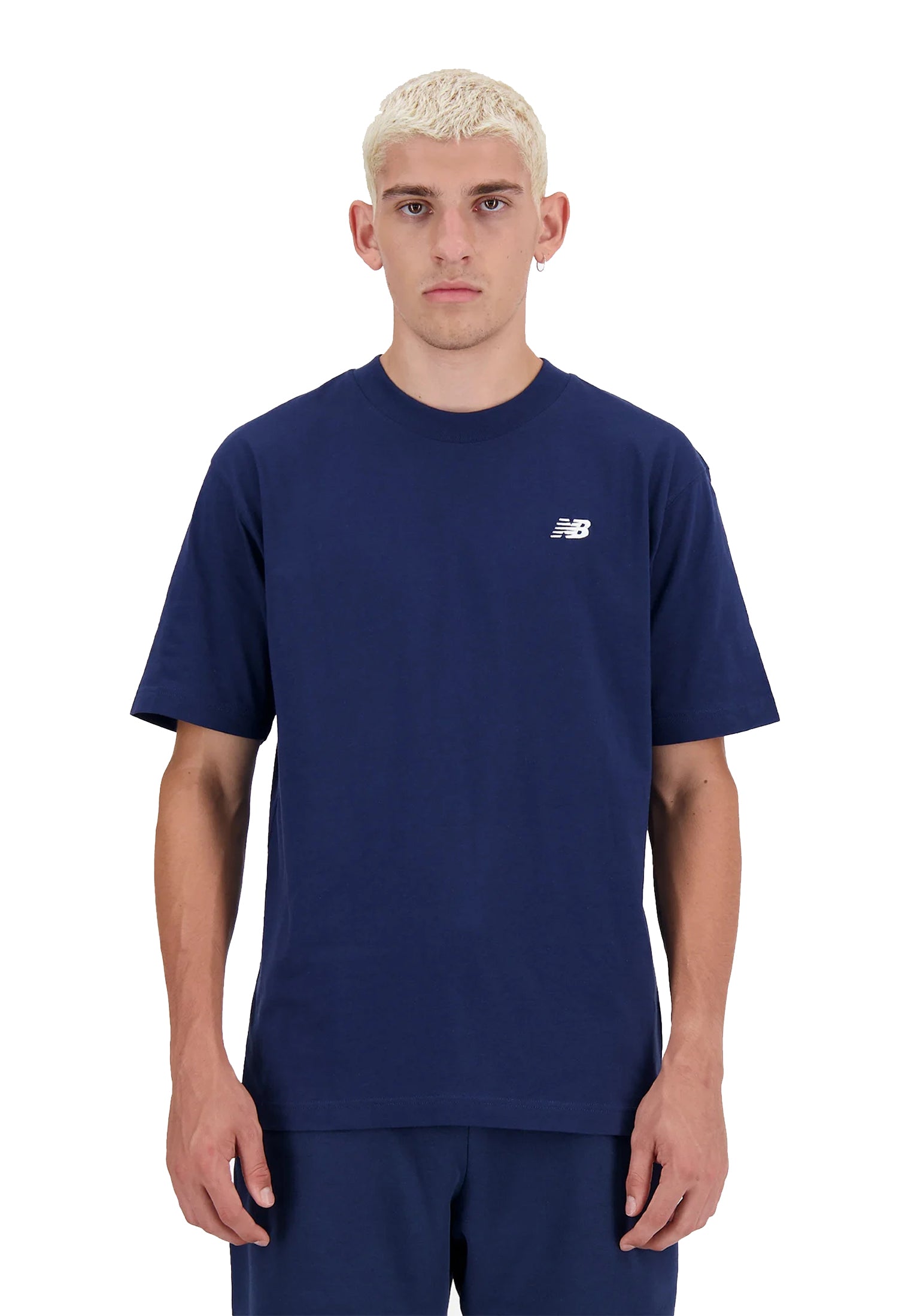 T-shirt girocollo cotone blu Sport Essential New Balance P26 MT41509NNY NBNAVY NEW BALANCE 
