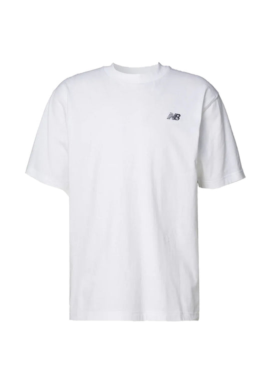 T-shirt girocollo cotone bianca Sport Essential New Balance P26 MT41509WT WHITE NEW BALANCE 