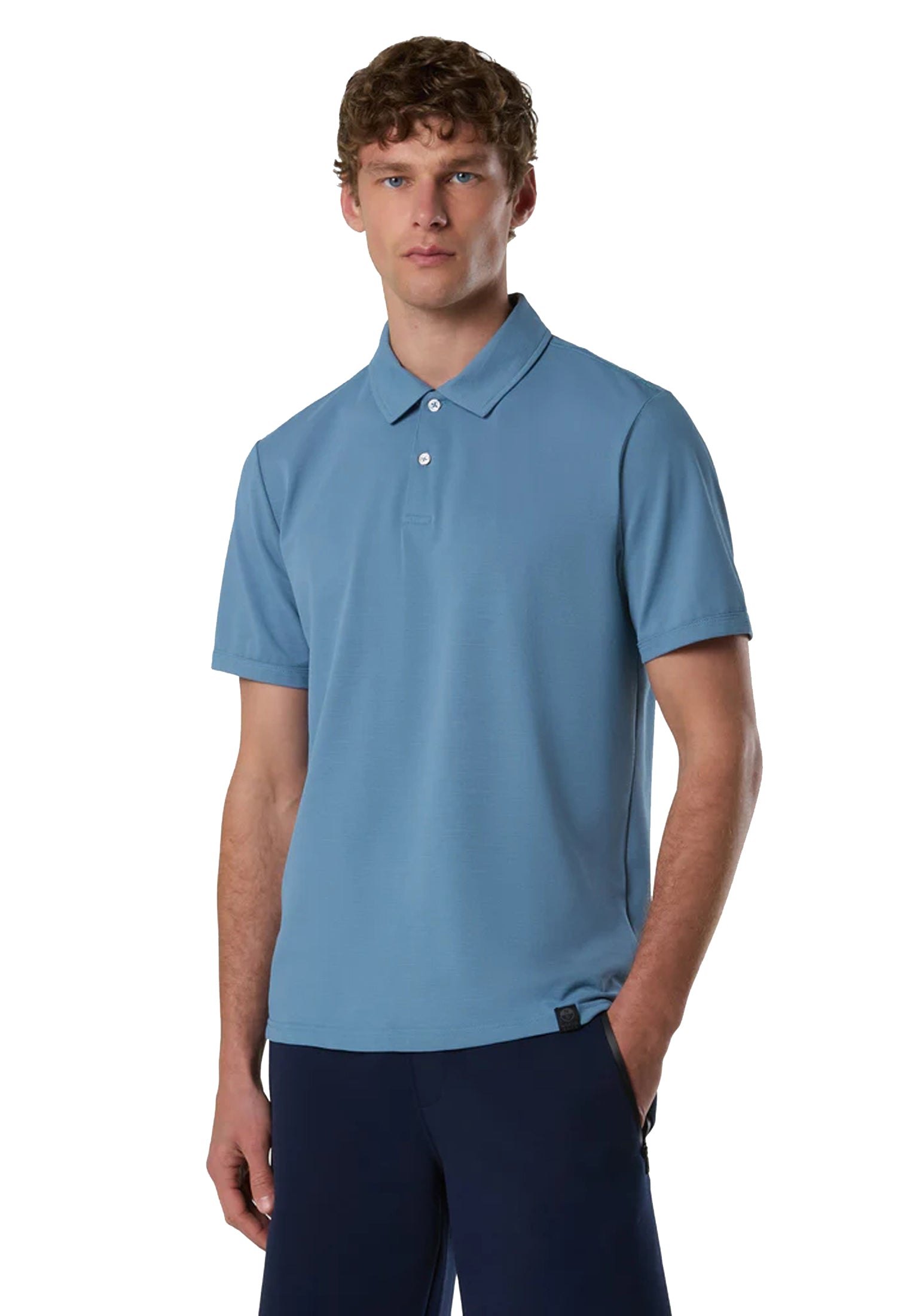 Polo a mezza maniche misto cotone blu petrolio asciugatura rapida North Sails P26 692714 08560856 NORTH SAILS 