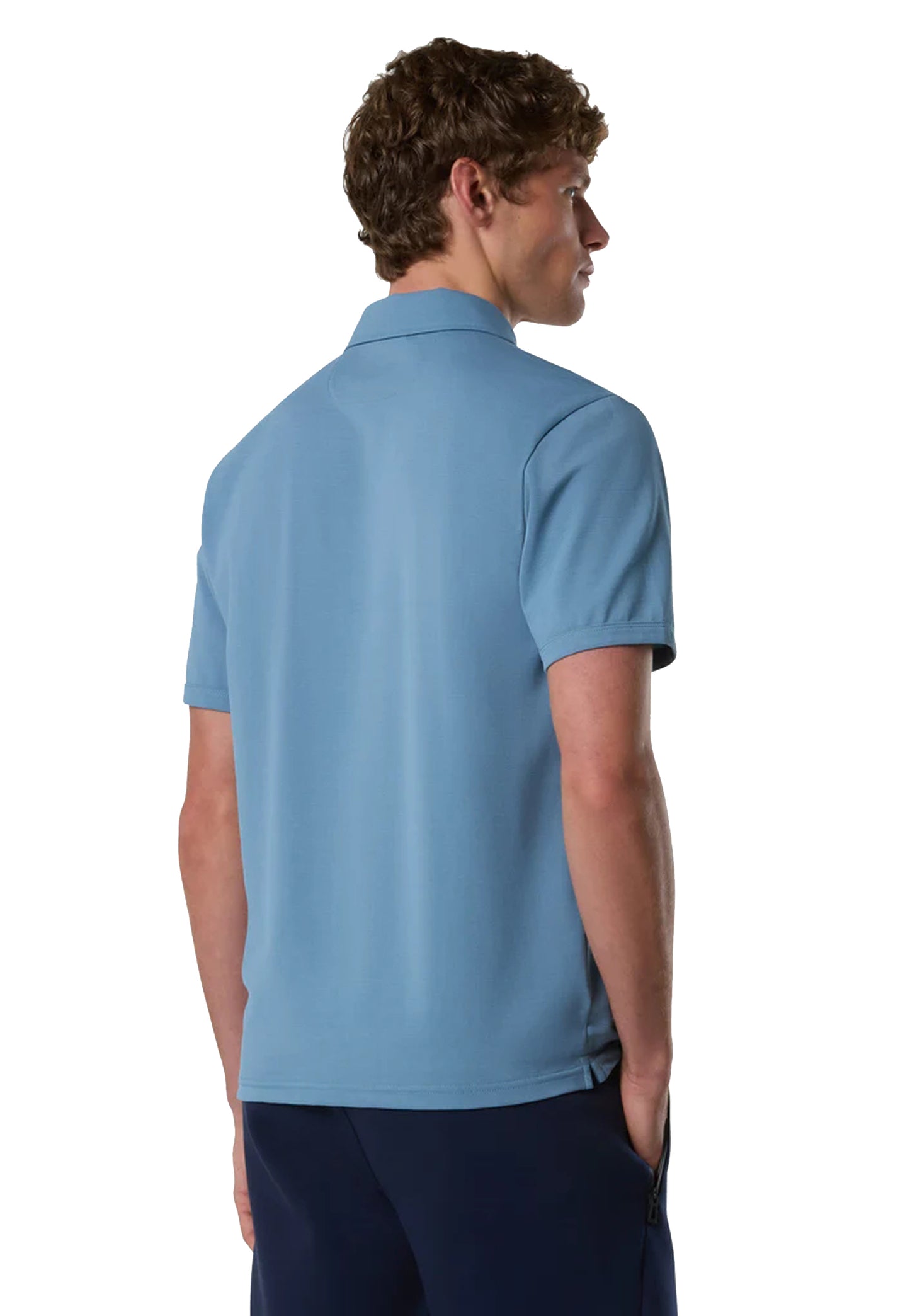 Polo a mezza maniche misto cotone blu petrolio asciugatura rapida North Sails P26 692714 08560856 NORTH SAILS 