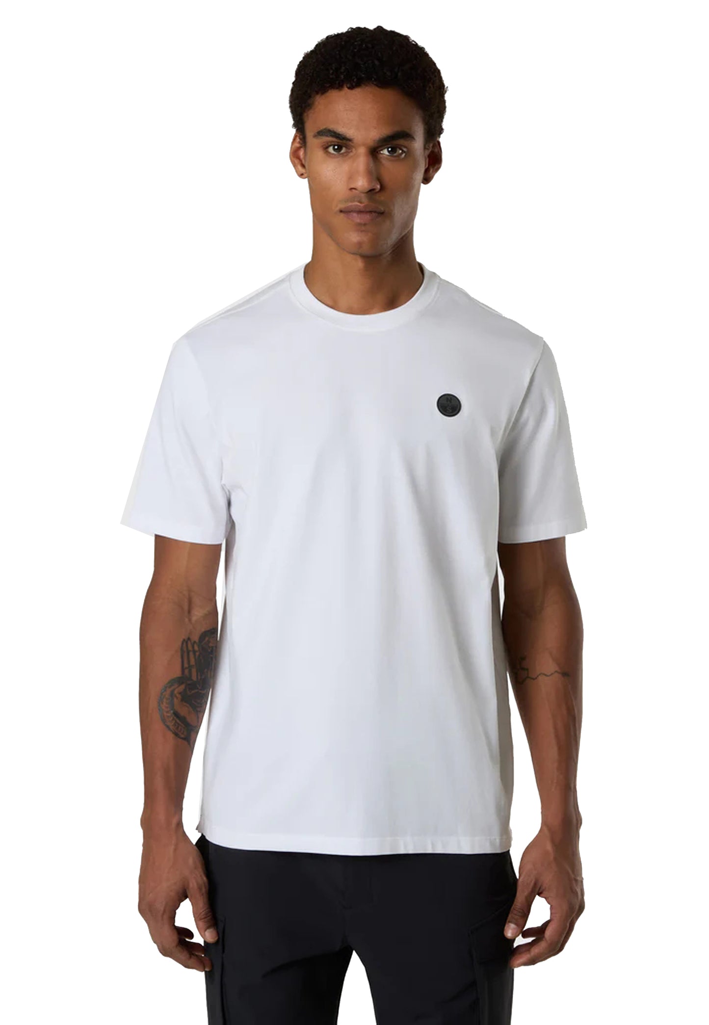 T-shirt girocollo bianca logo North Tech North Sails P26 693156 01010101 NORTH SAILS 