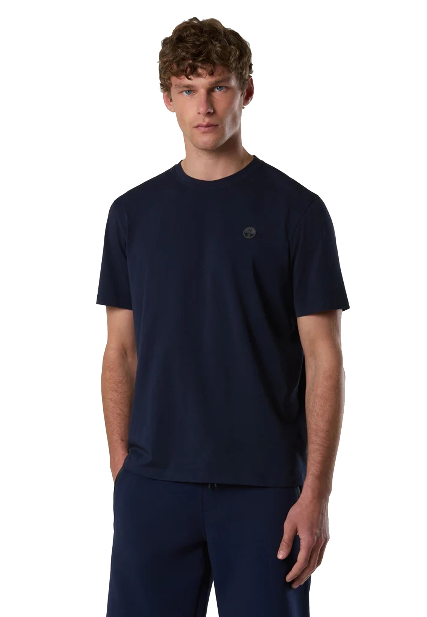 T-shirt girocollo blu scuro cotone organico North Sails P26 693156 08020802 NORTH SAILS 