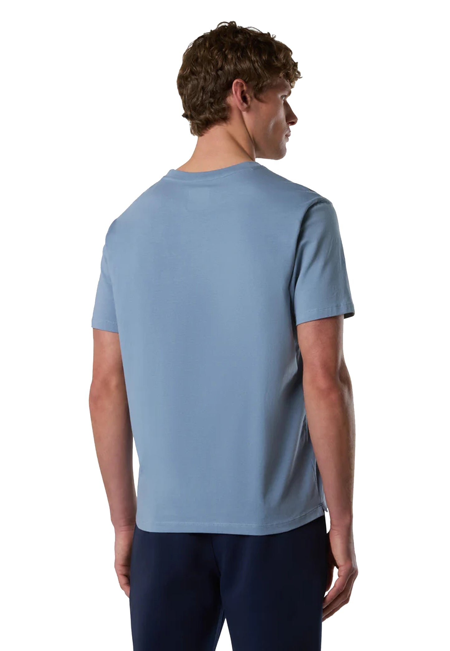 T-shirt girocollo blu petrolio cotone organico North Sails P26 693156 08560856 NORTH SAILS 