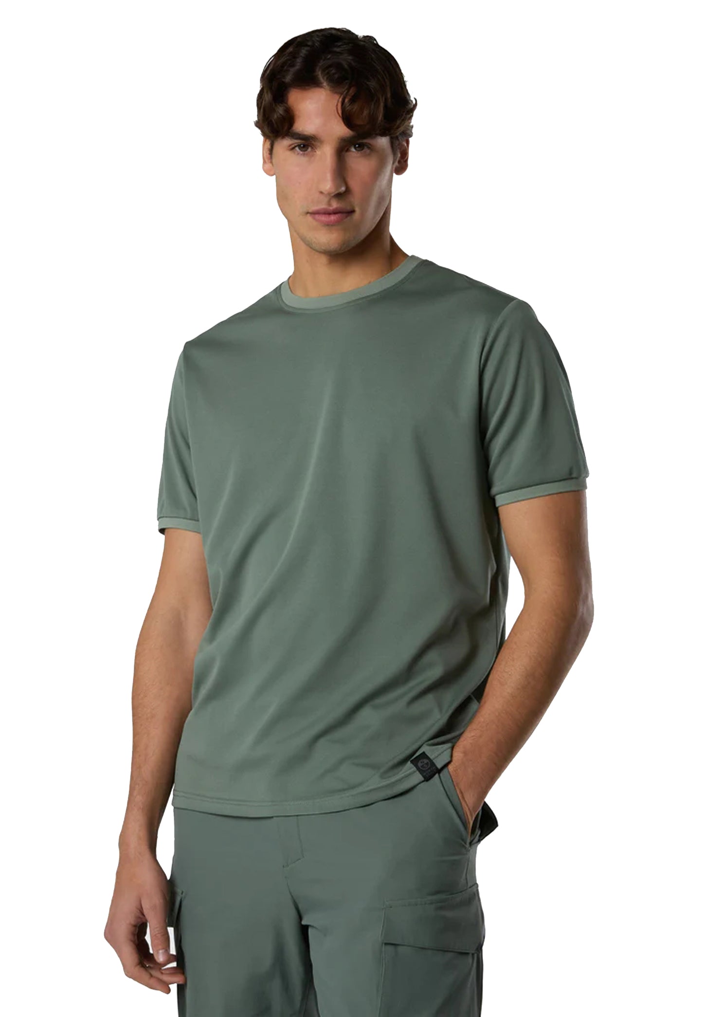 T-shirt girocollo verde tecnica Collmax traspirante North Sails P26 693157 04760476 NORTH SAILS 