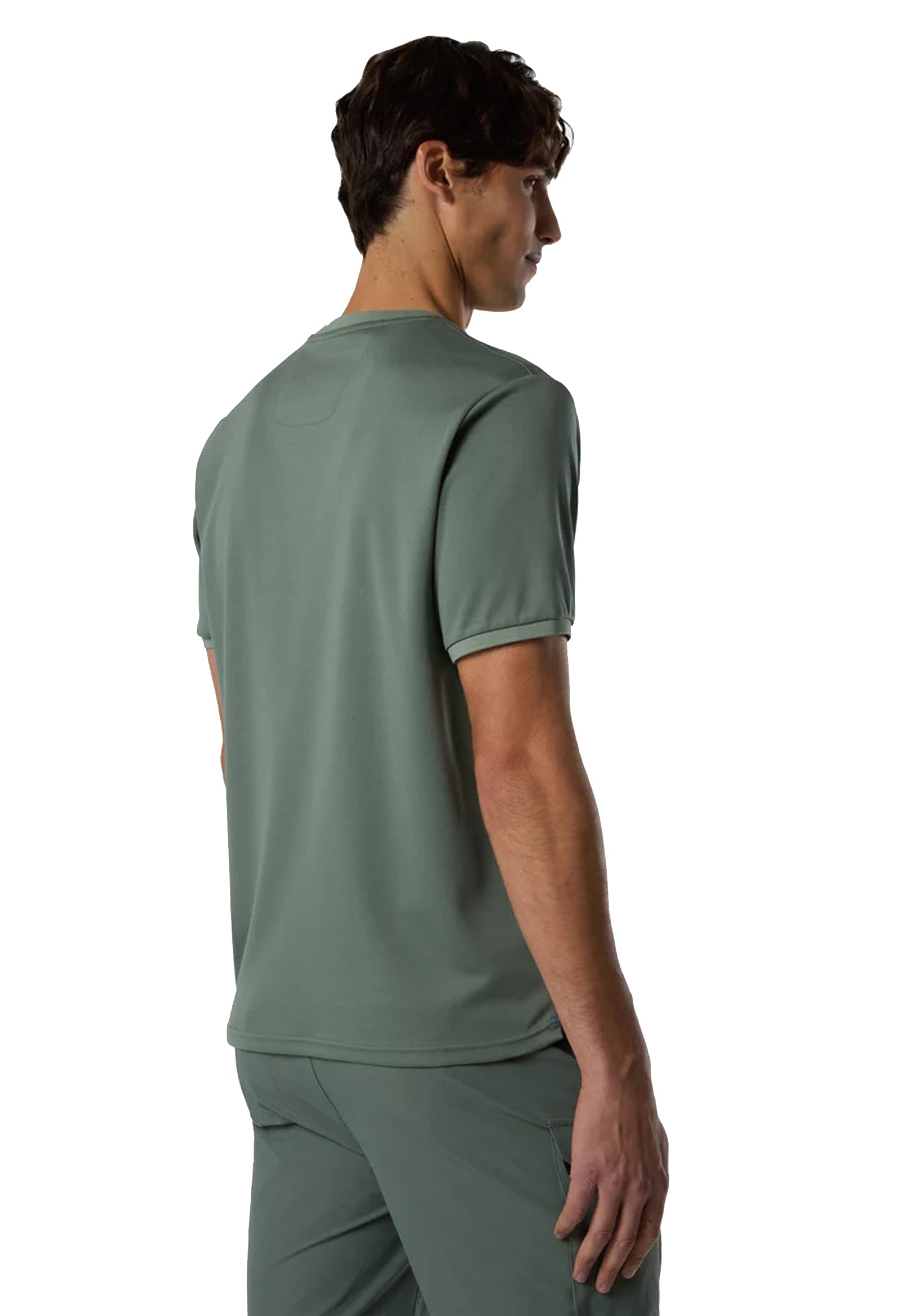 T-shirt girocollo verde tecnica Collmax traspirante North Sails P26 693157 04760476 NORTH SAILS 