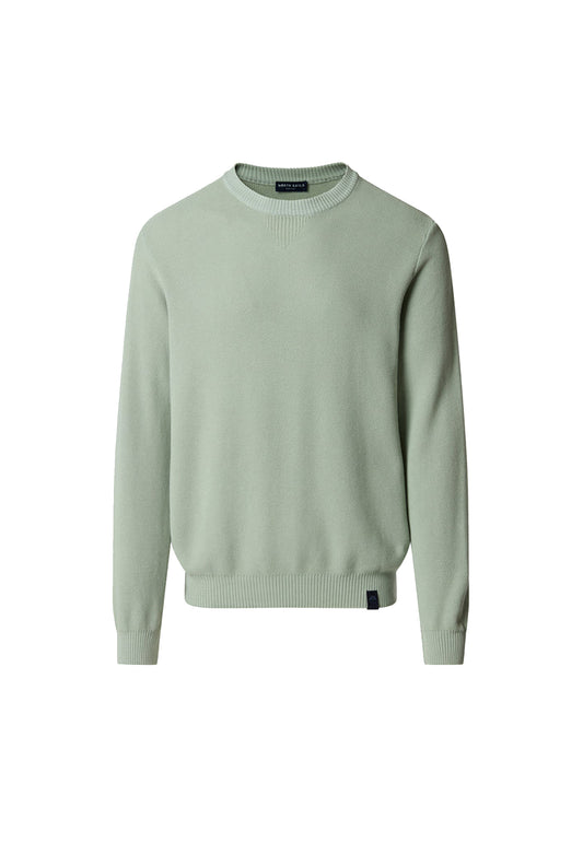 Maglia leggera verde girocollo cotone North Sails P26 699231 04280428 NORTH SAILS 