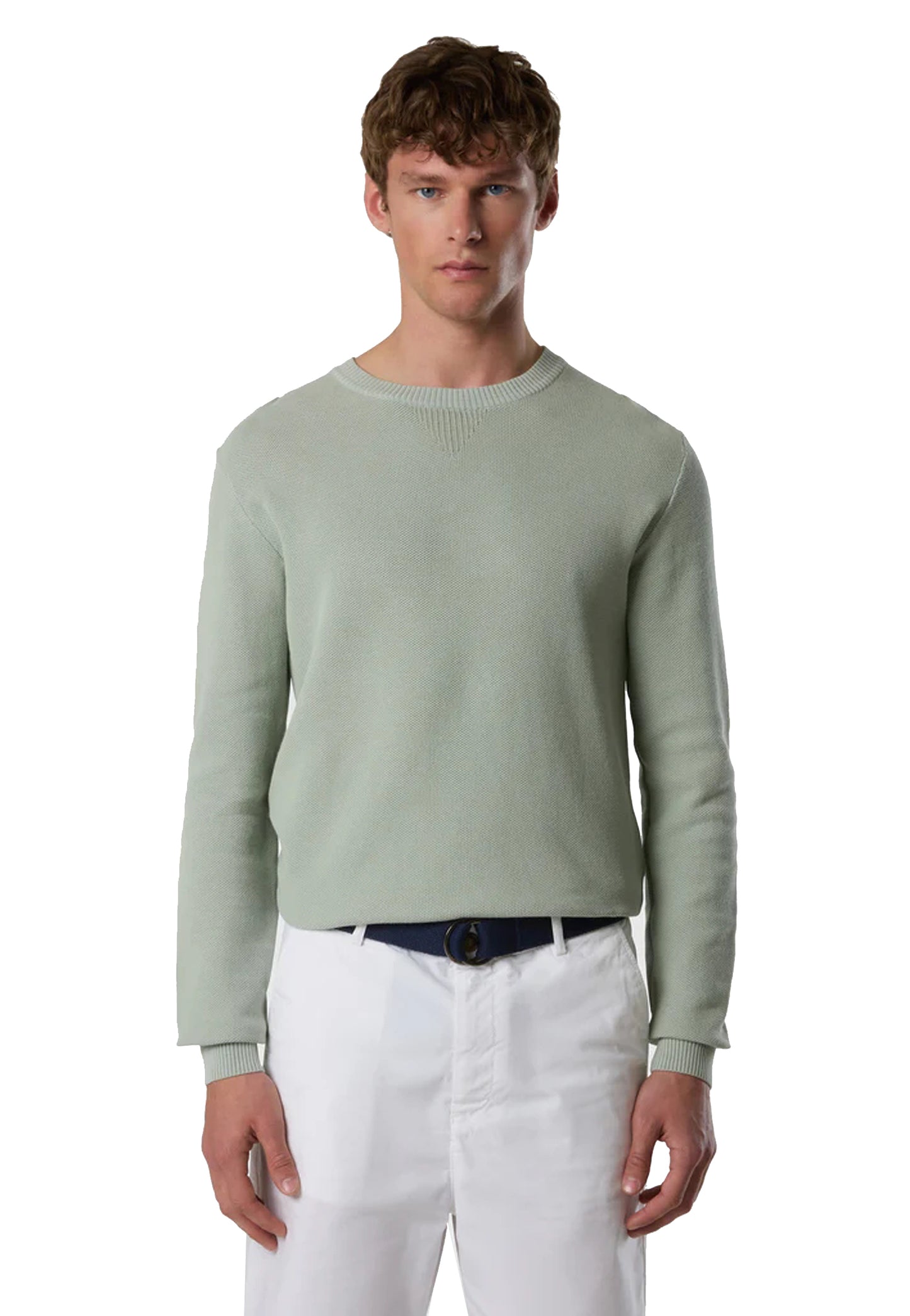 Maglia leggera verde girocollo cotone North Sails P26 699231 04280428 NORTH SAILS 