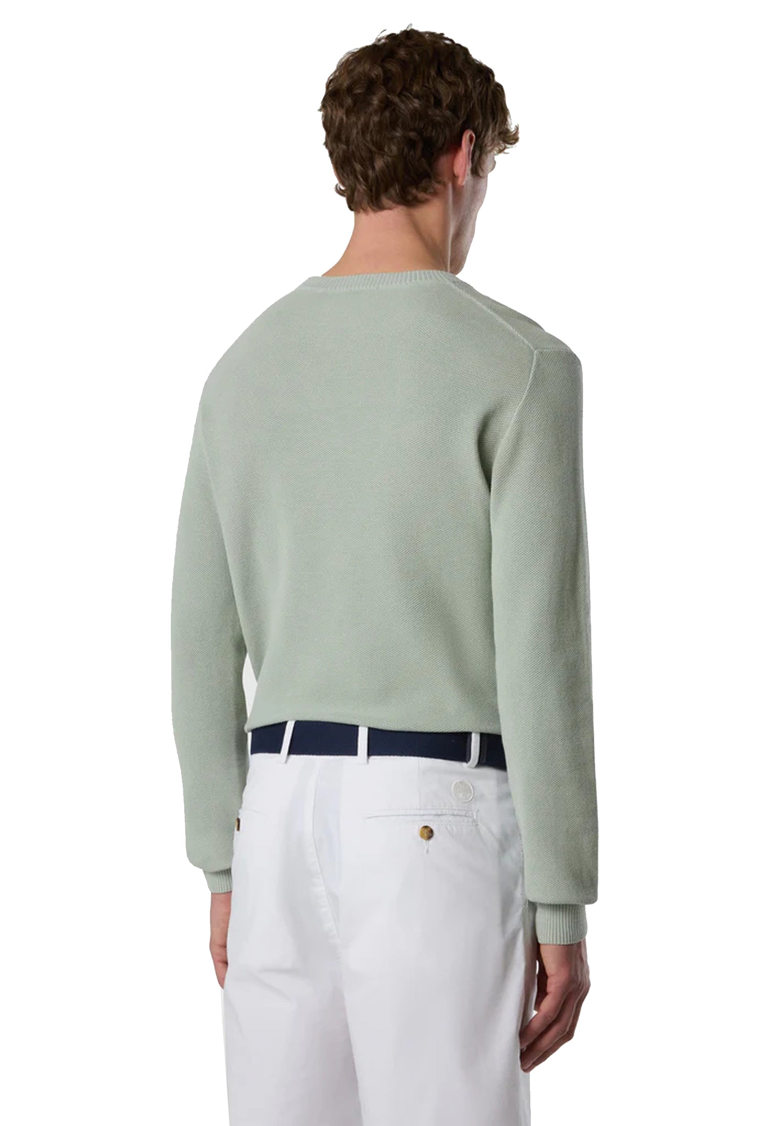 Maglia leggera verde girocollo cotone North Sails P26 699231 04280428 NORTH SAILS 