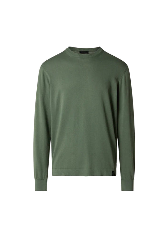 Maglia pullover girocollo sottile cotone verde leggera Pima North Sails P26 699284 04760476 NORTH SAILS 