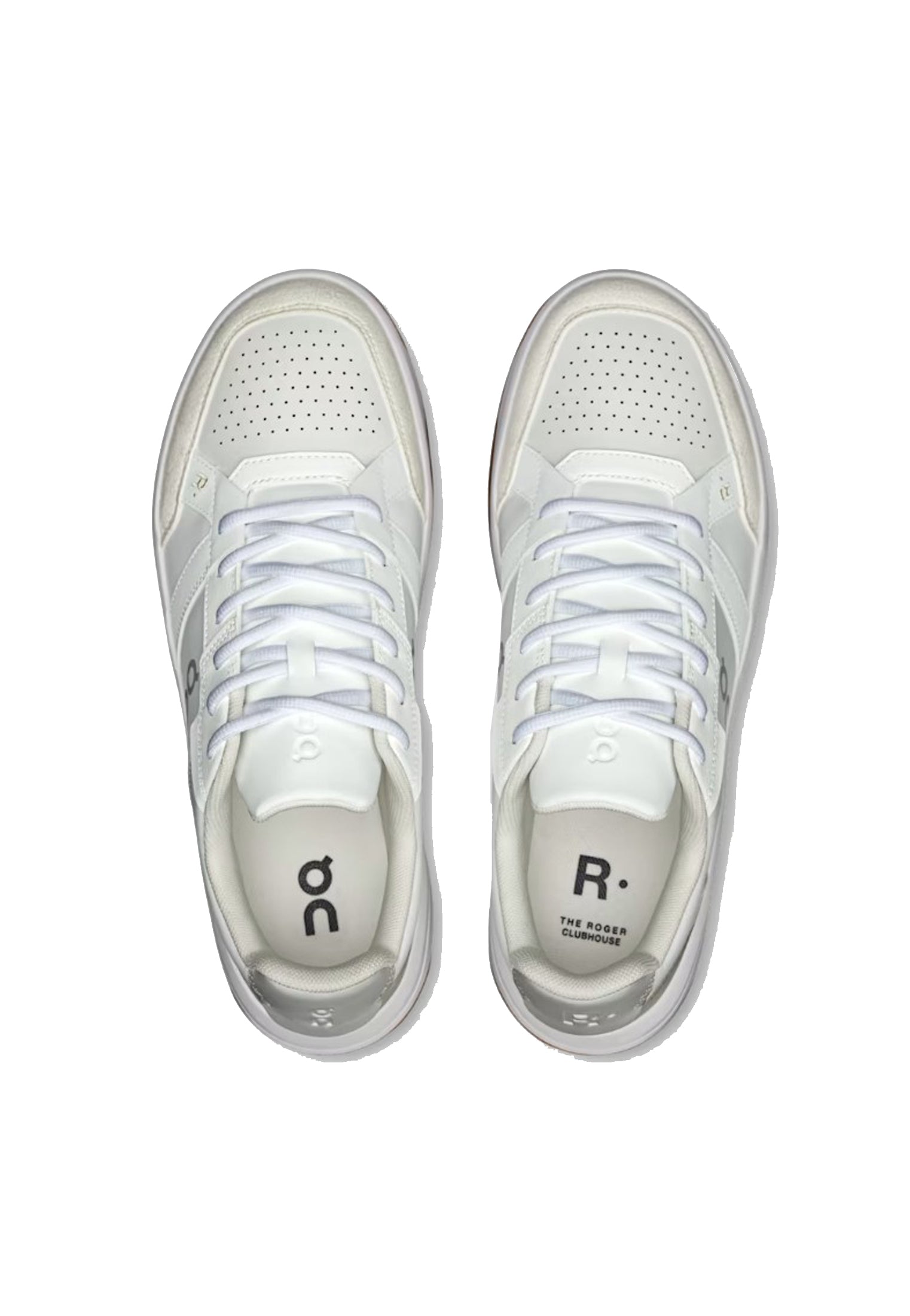 Scarpe sneakers da ginnastica bianche tennis The Roger Cloudhouse ON P26 3MF10540924 White Ivory ON 