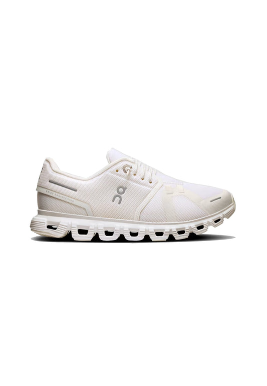Scarpe da running sportiva bianca donna Cloud 6 On P26 3WF10061200 White White ON 