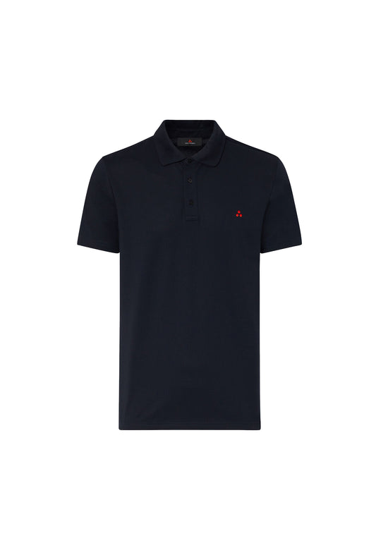 Polo mezza manica cotone blu Mezzola 02 Peuterey P26 PEU5471 99012182 215215 PEUTEREY 